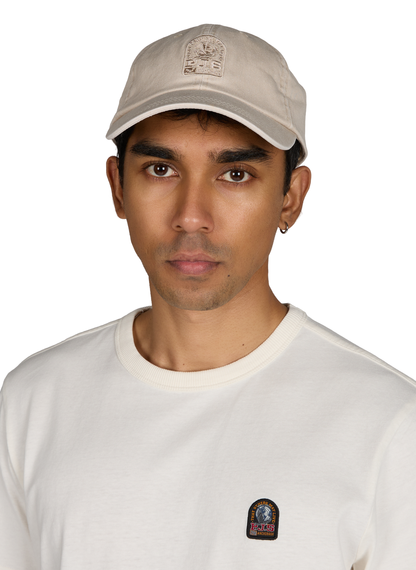 Embroidered Ardine cotton cap PARAJUMPERS Beige