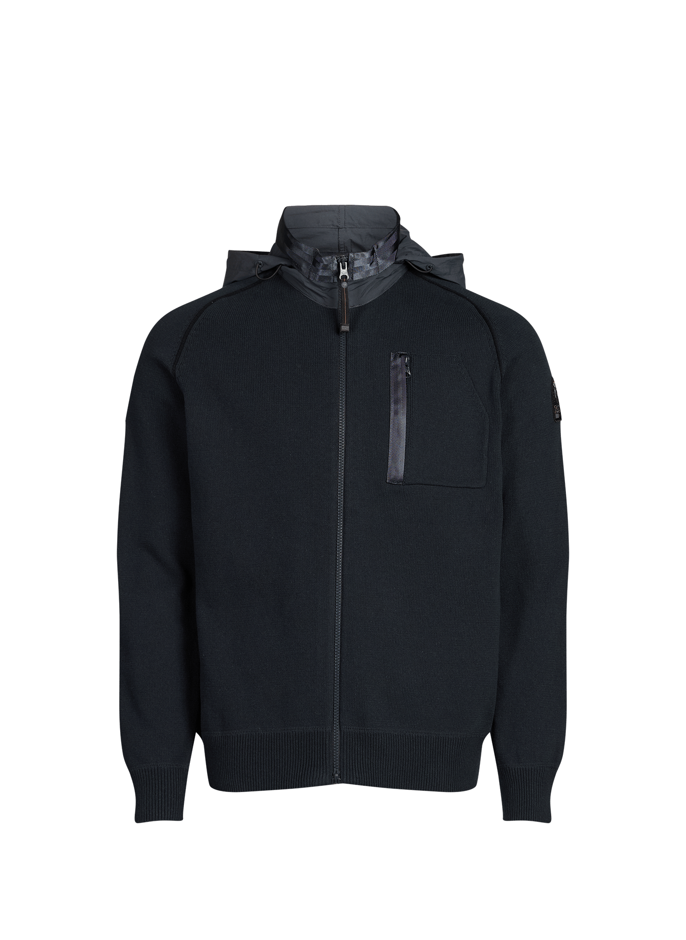 Retractable cotton hoodie PARAJUMPERS Blue