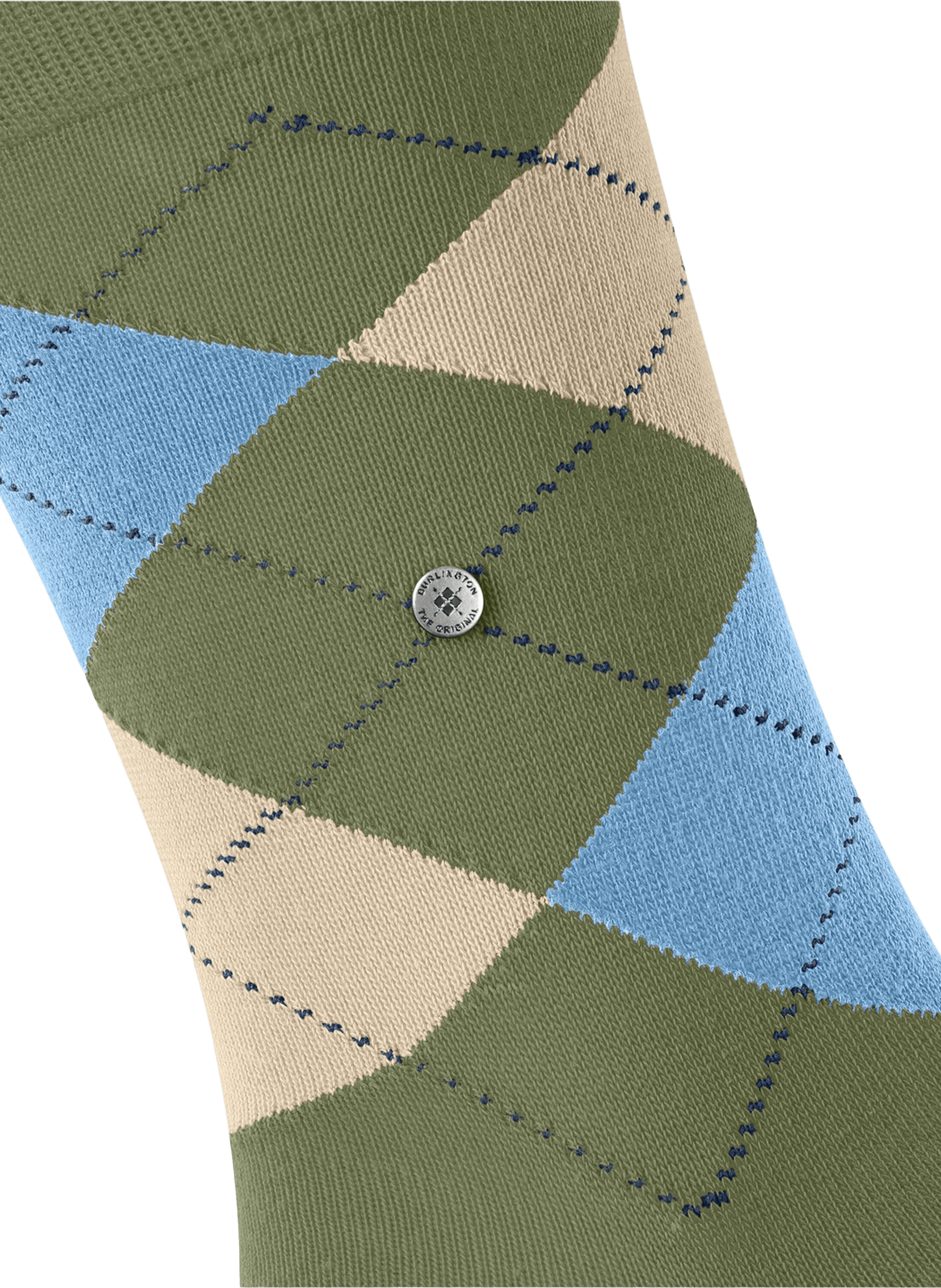 Chaussettes en coton BURLINGTON Kaki