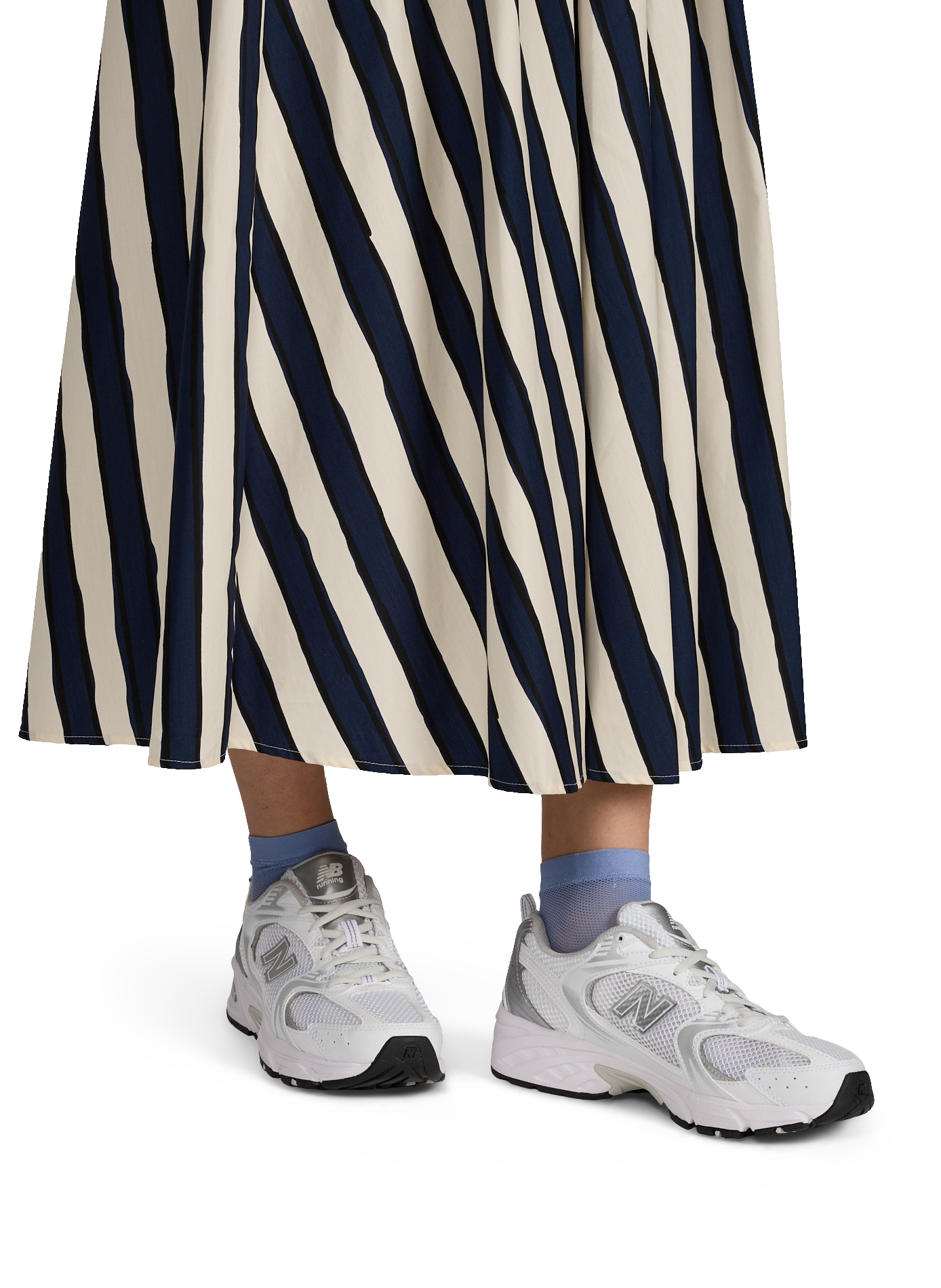 Gonna midi a righe MAX MARA WEEK END Blu