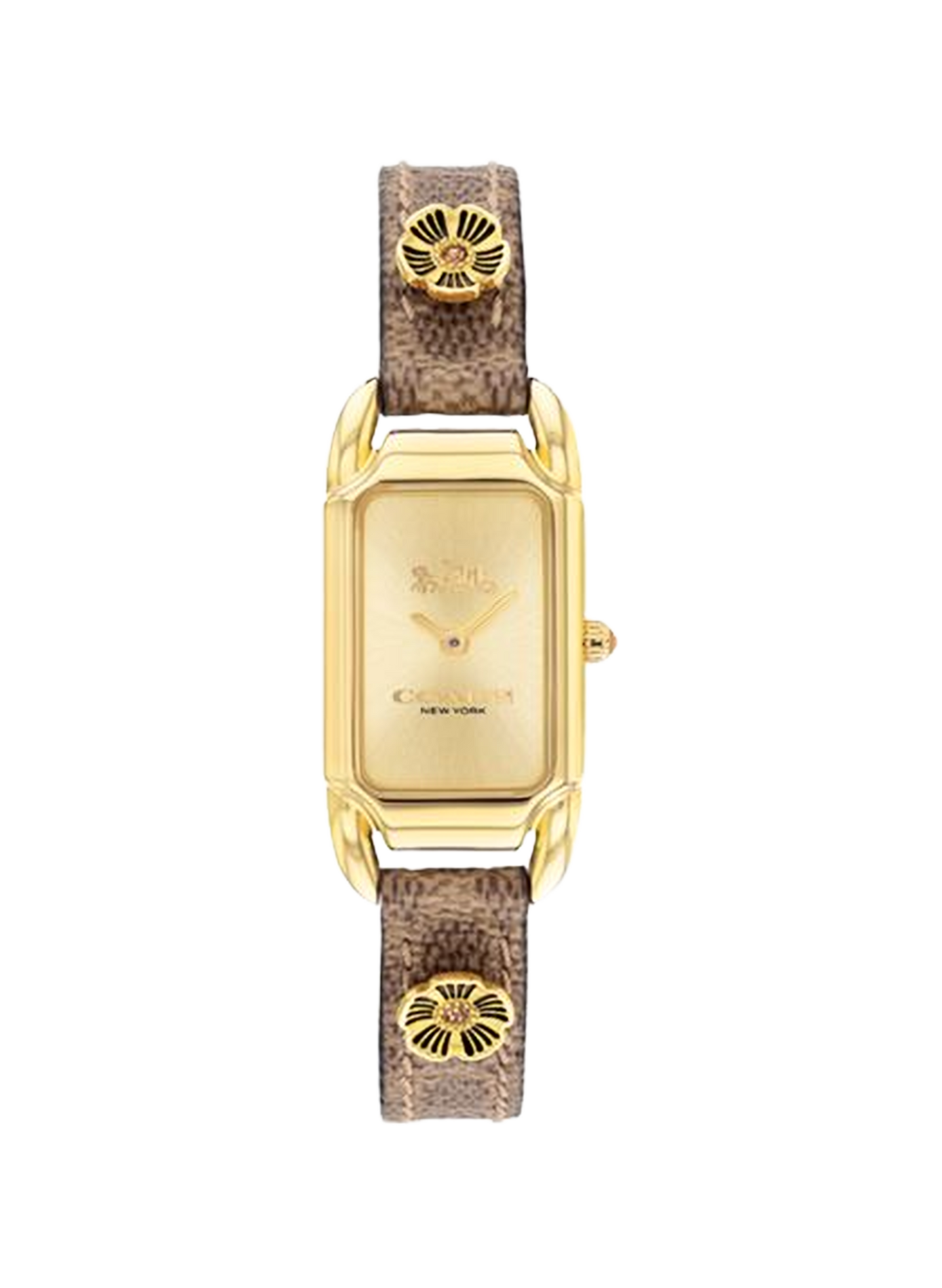 Montre quartz Cadie en cuir COACH MONTRES Marron