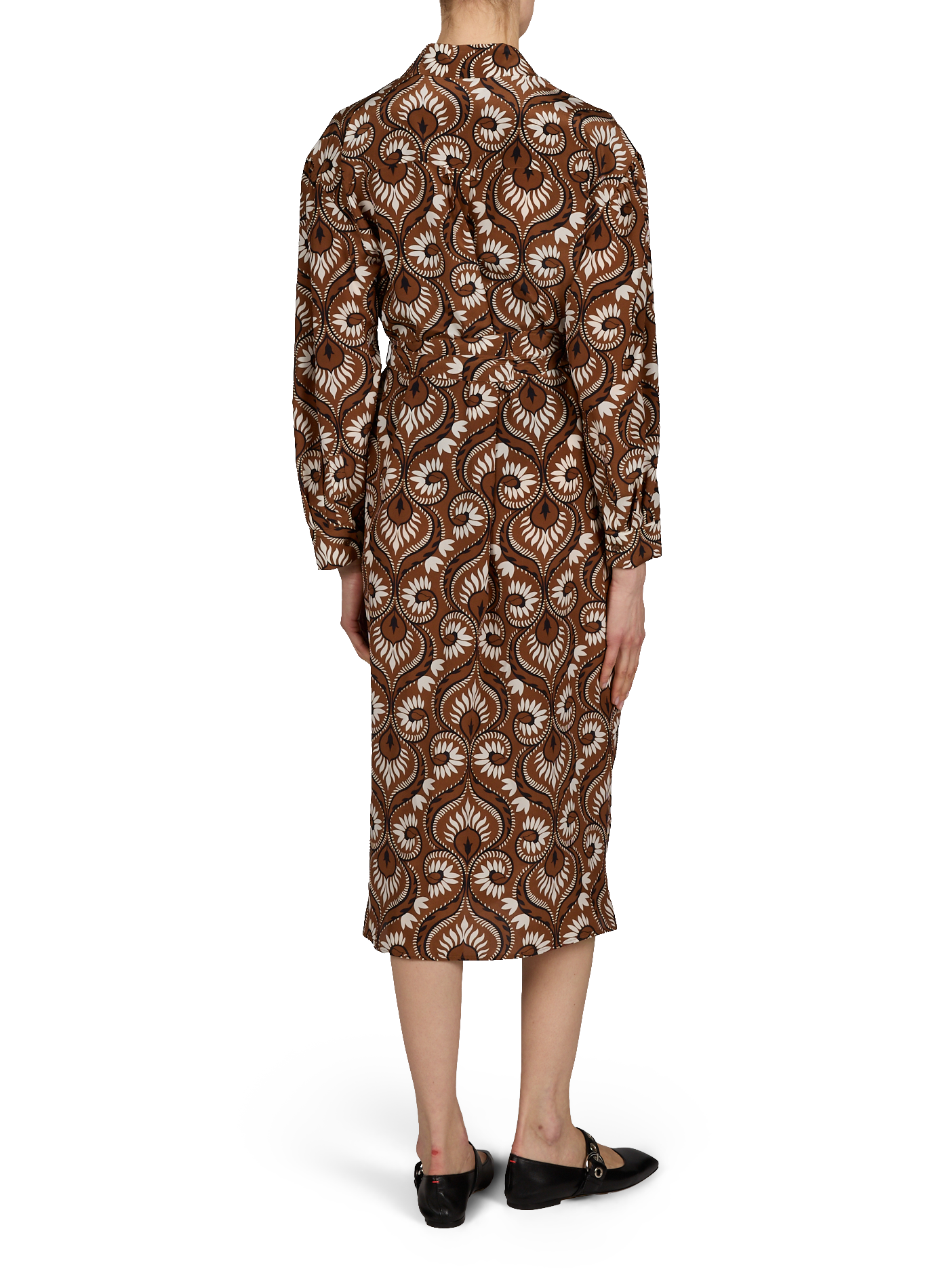 Robe-chemise imprimée en soie MAX MARA WEEK END Multicolore