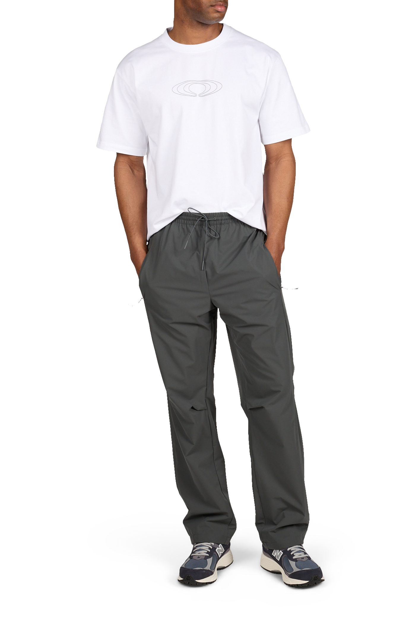 Pantalon Mito uni RAINS Gris