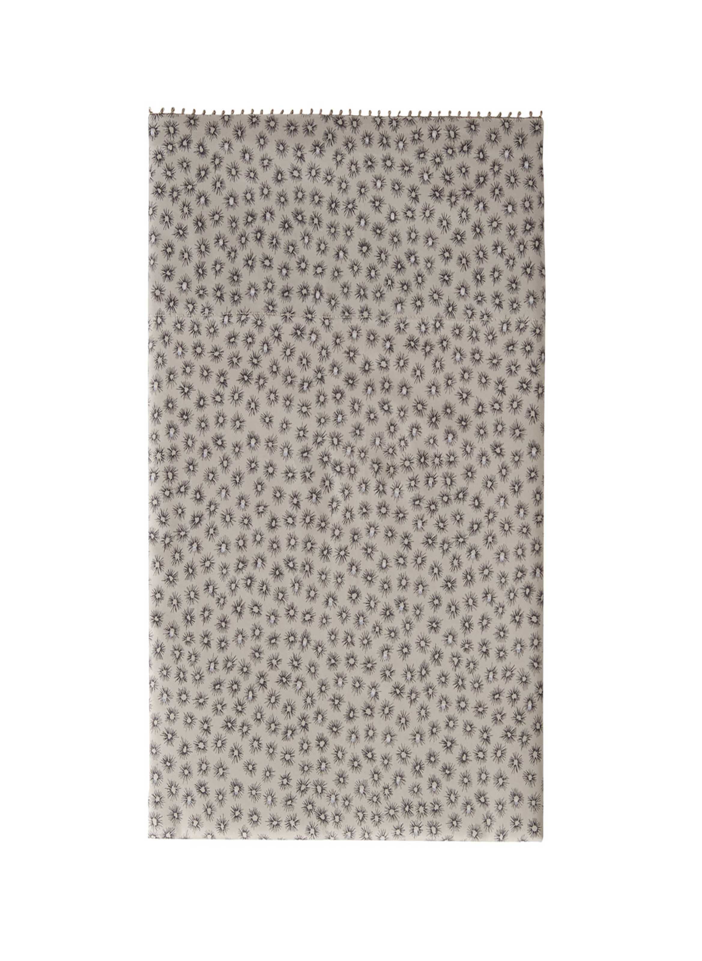 Drap plat imprimé en satin de coton bio, a la belle étoile ALEXANDRE TURPAULT Gris