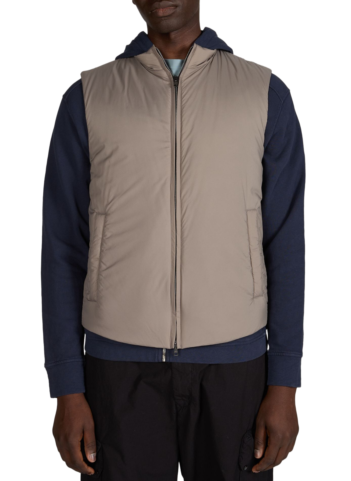 Ärmellose Weste mit Stehkragen HERNO Beige