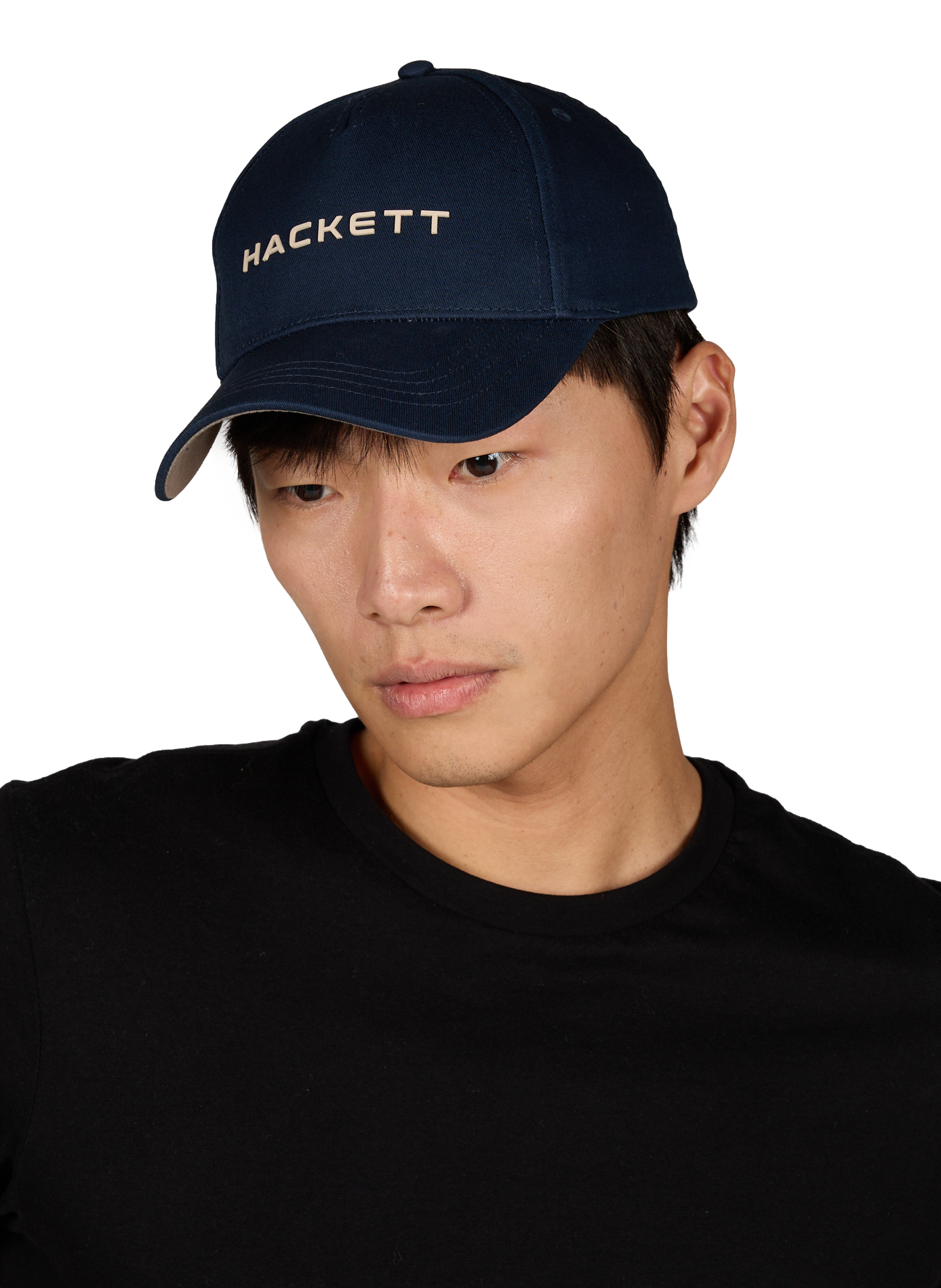 Cotton Logo Baseball Cap HACKETT Blue