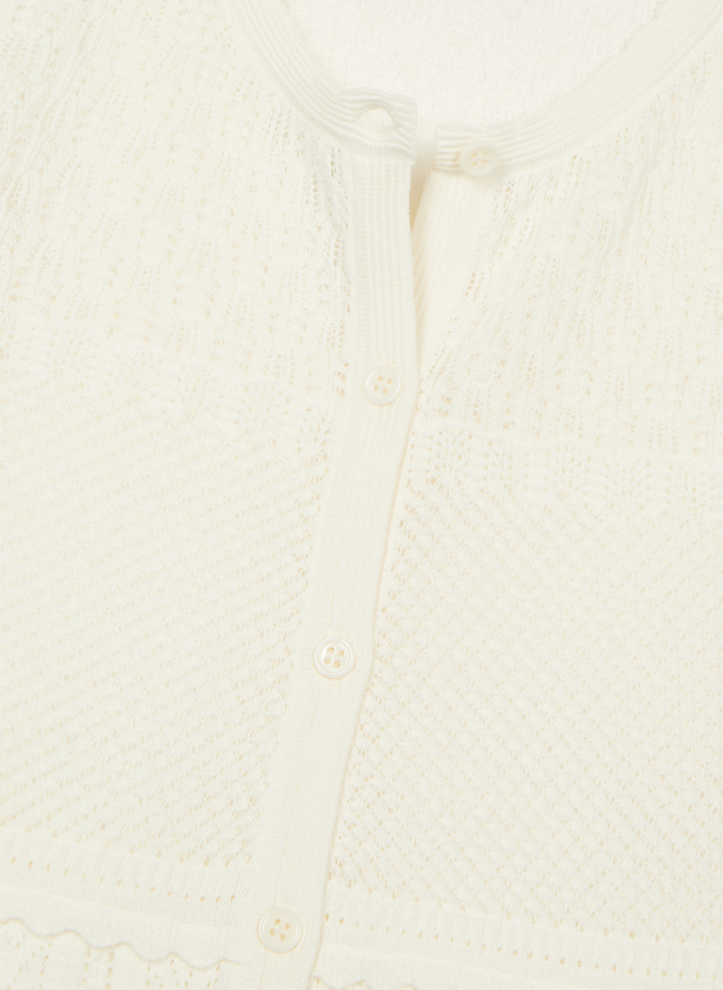 Cardigan en maille ajourée THE KOOPLES Beige