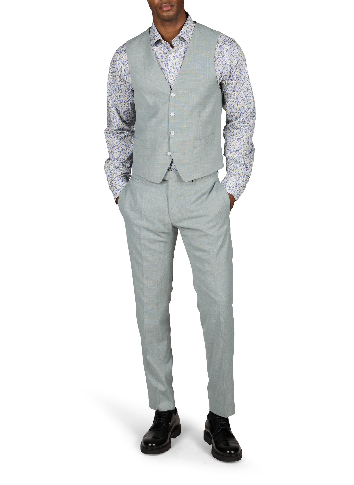 Sleeveless Tweed Suit Vest STRELLSON Green