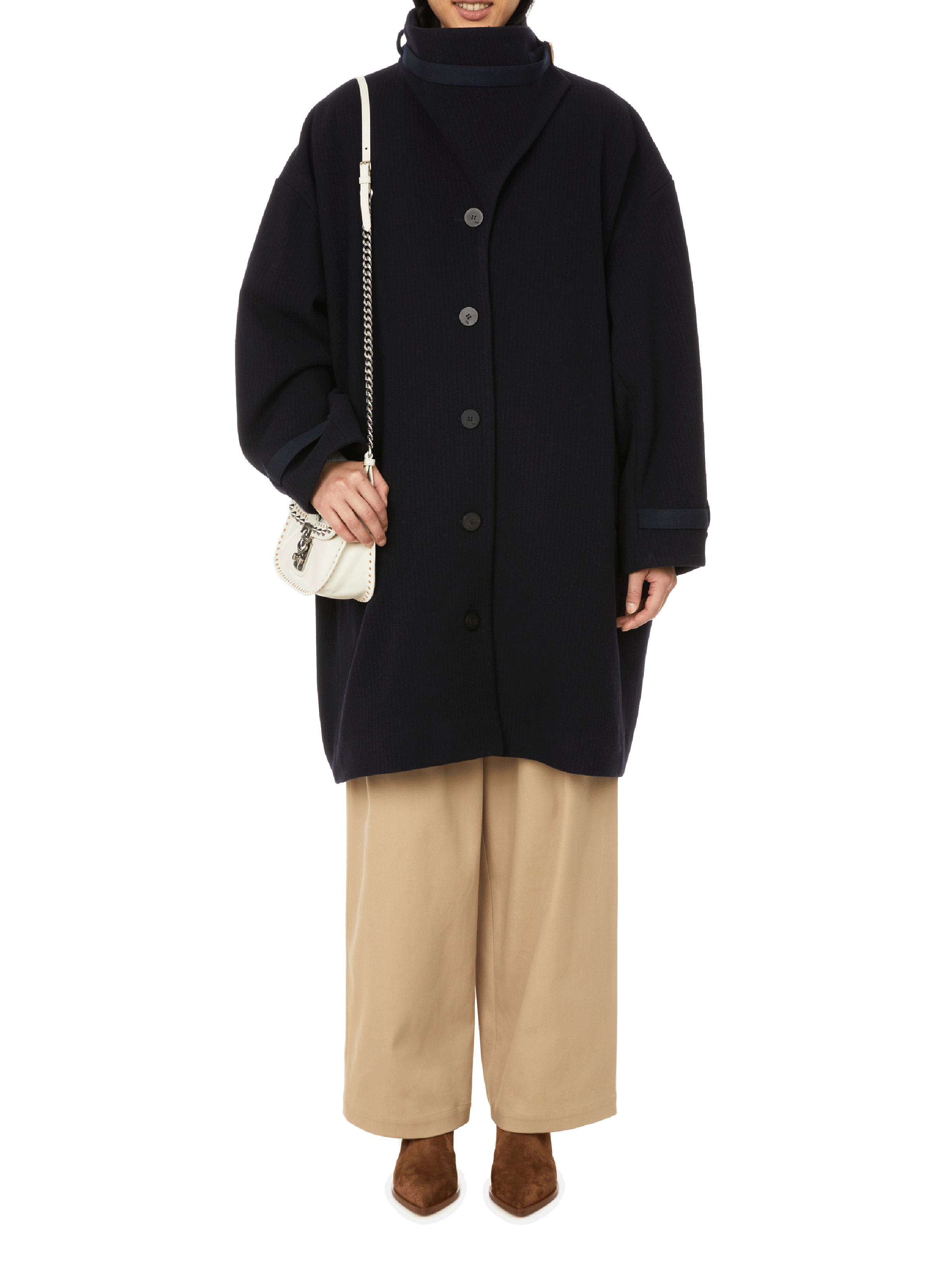 Classic coat DAWEI Blue
