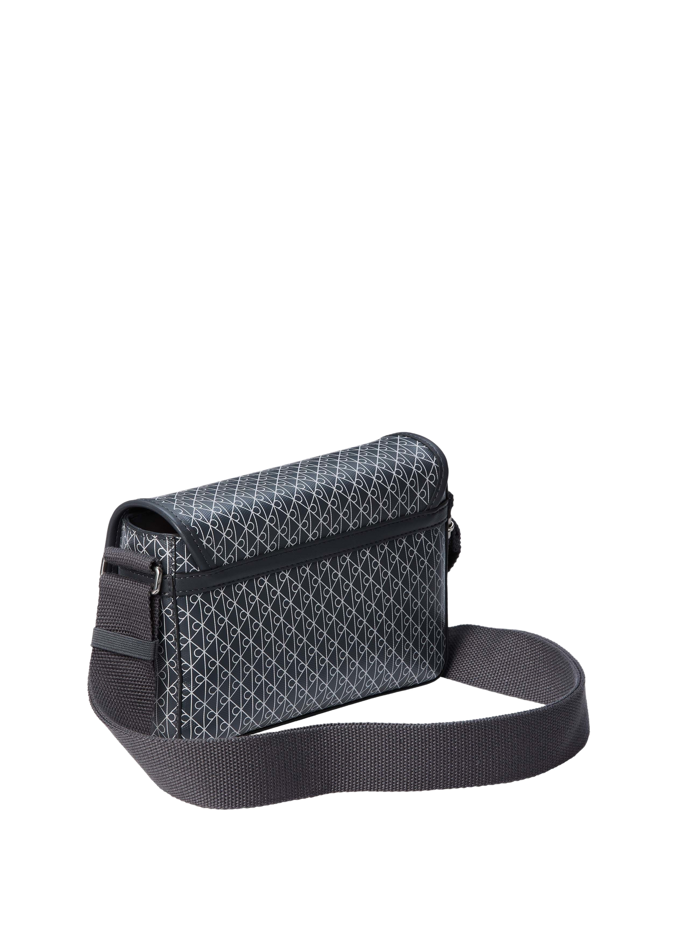 Monogram print shoulder bag CALVIN KLEIN Grey