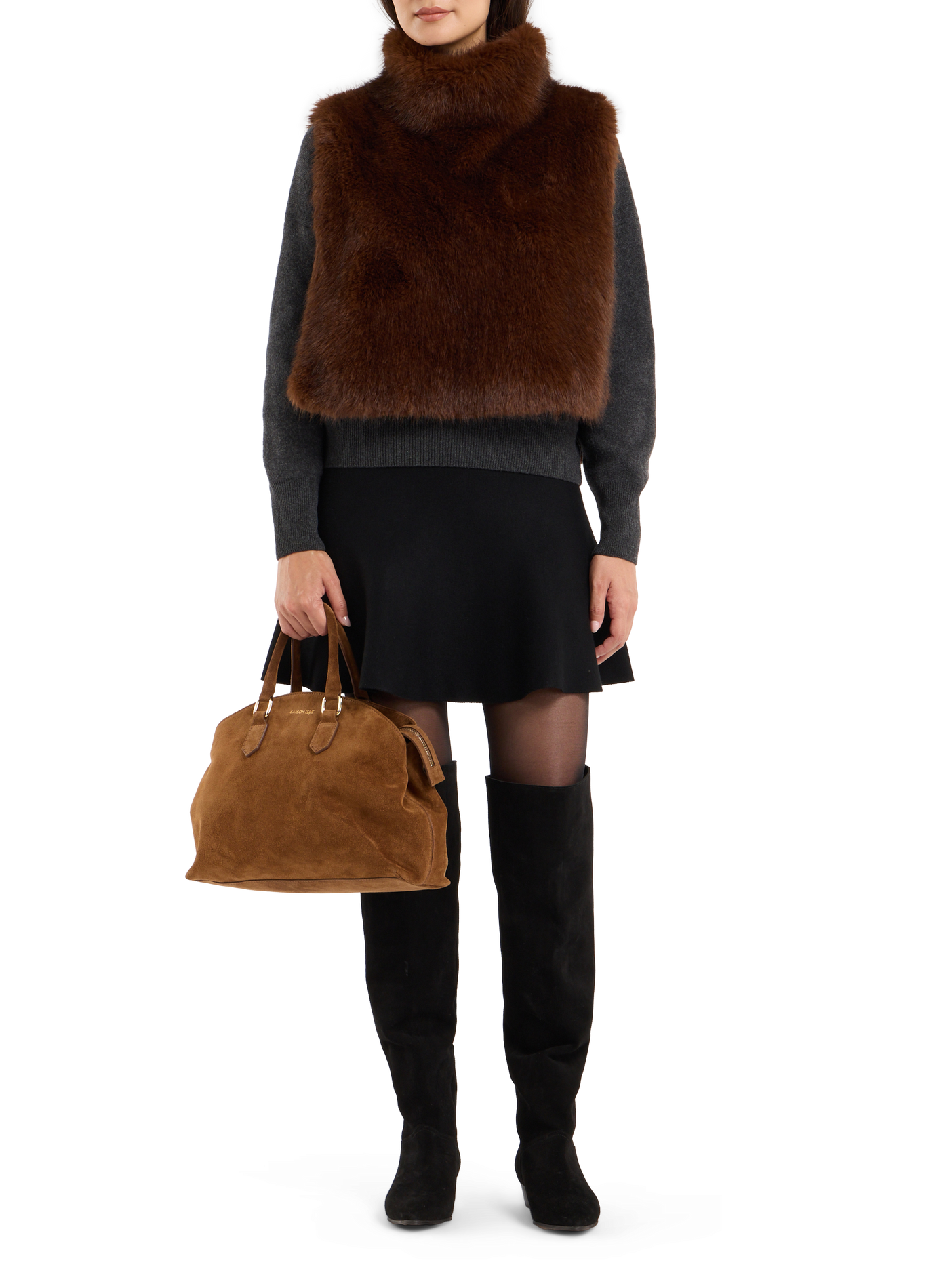 Hadrien leather handbag SAISON 1865 Brown