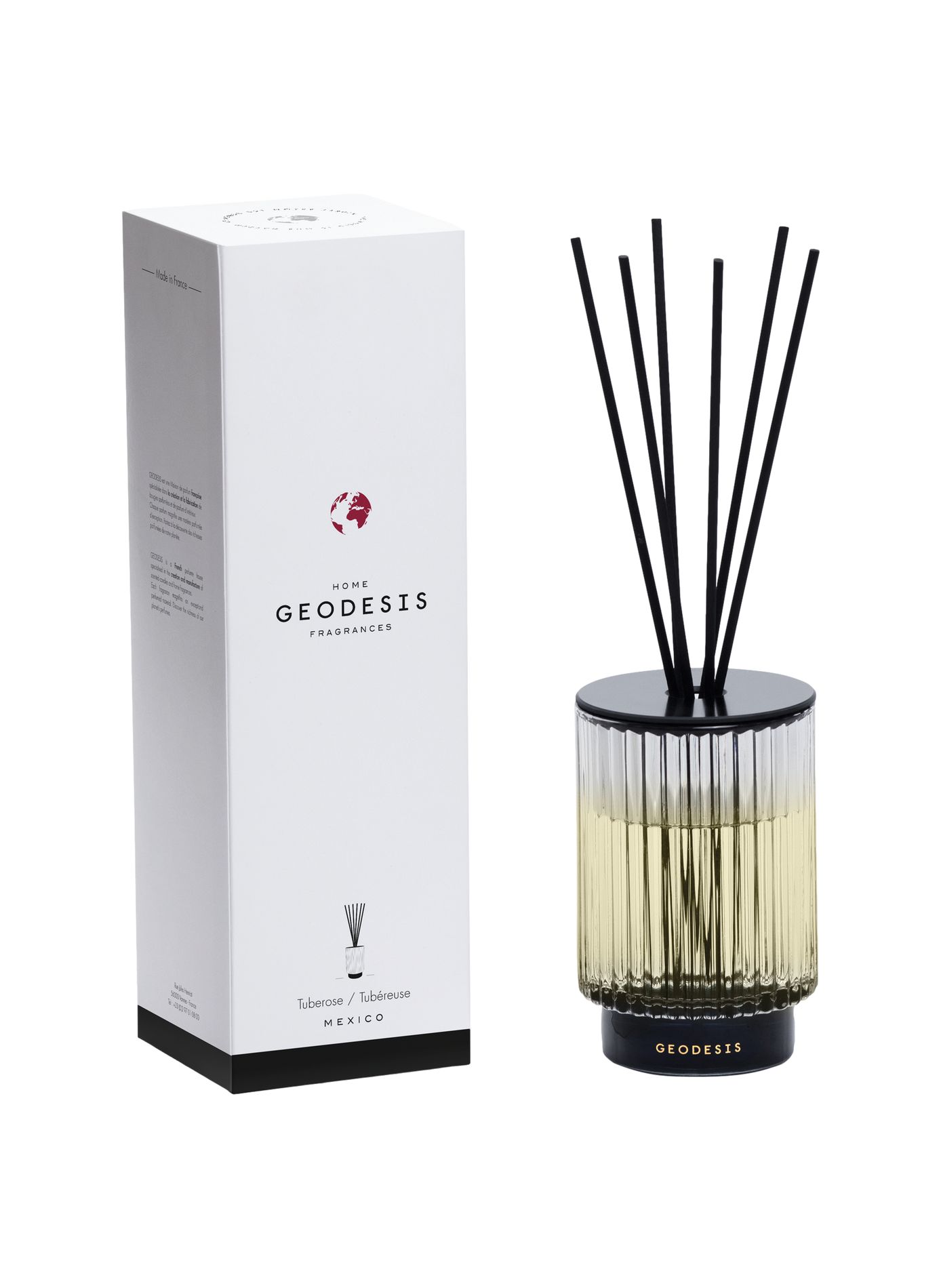 Diffuseur d'ambiance Prestige 300ml Tubéreuse GEODESIS Transparent
