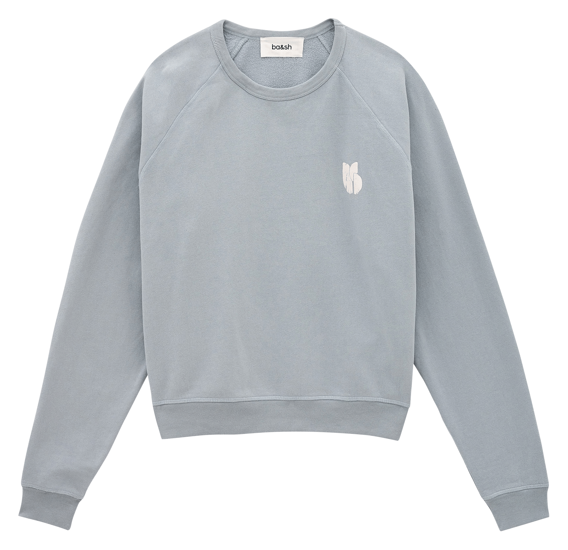 Sweat ample col rond en coton swing BA&SH Bleu