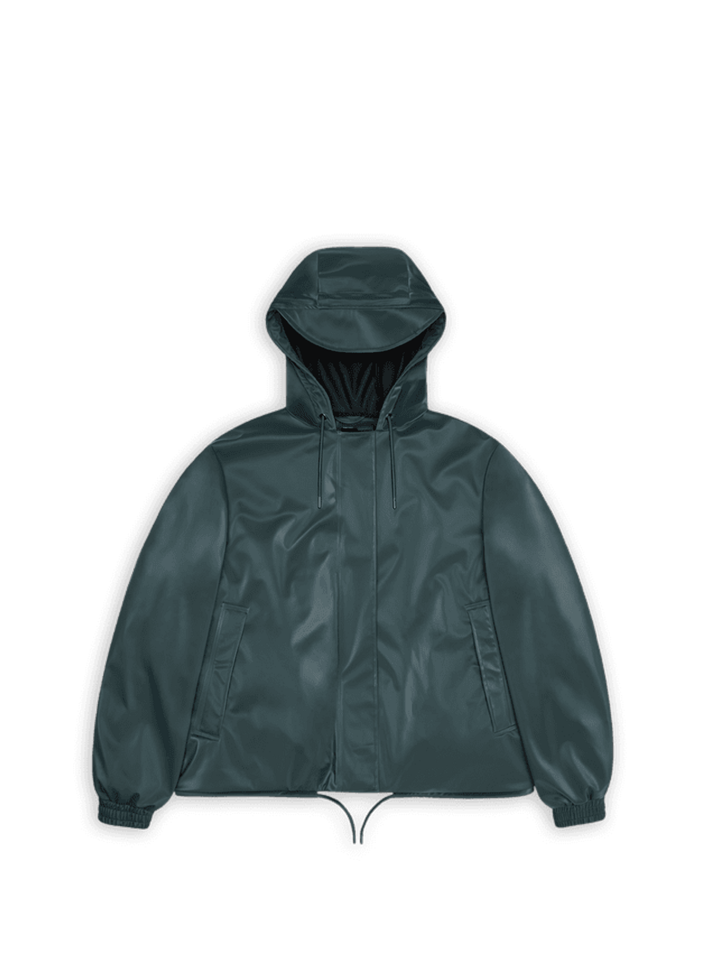 Blouson court String à capuche RAINS Vert
