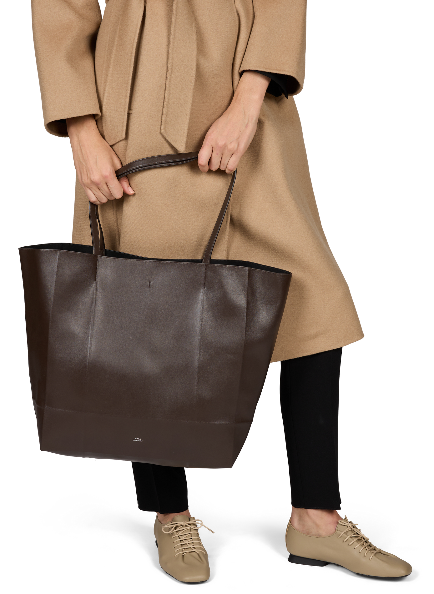 Rindleder Shopper-Tasche TOTEME Braun