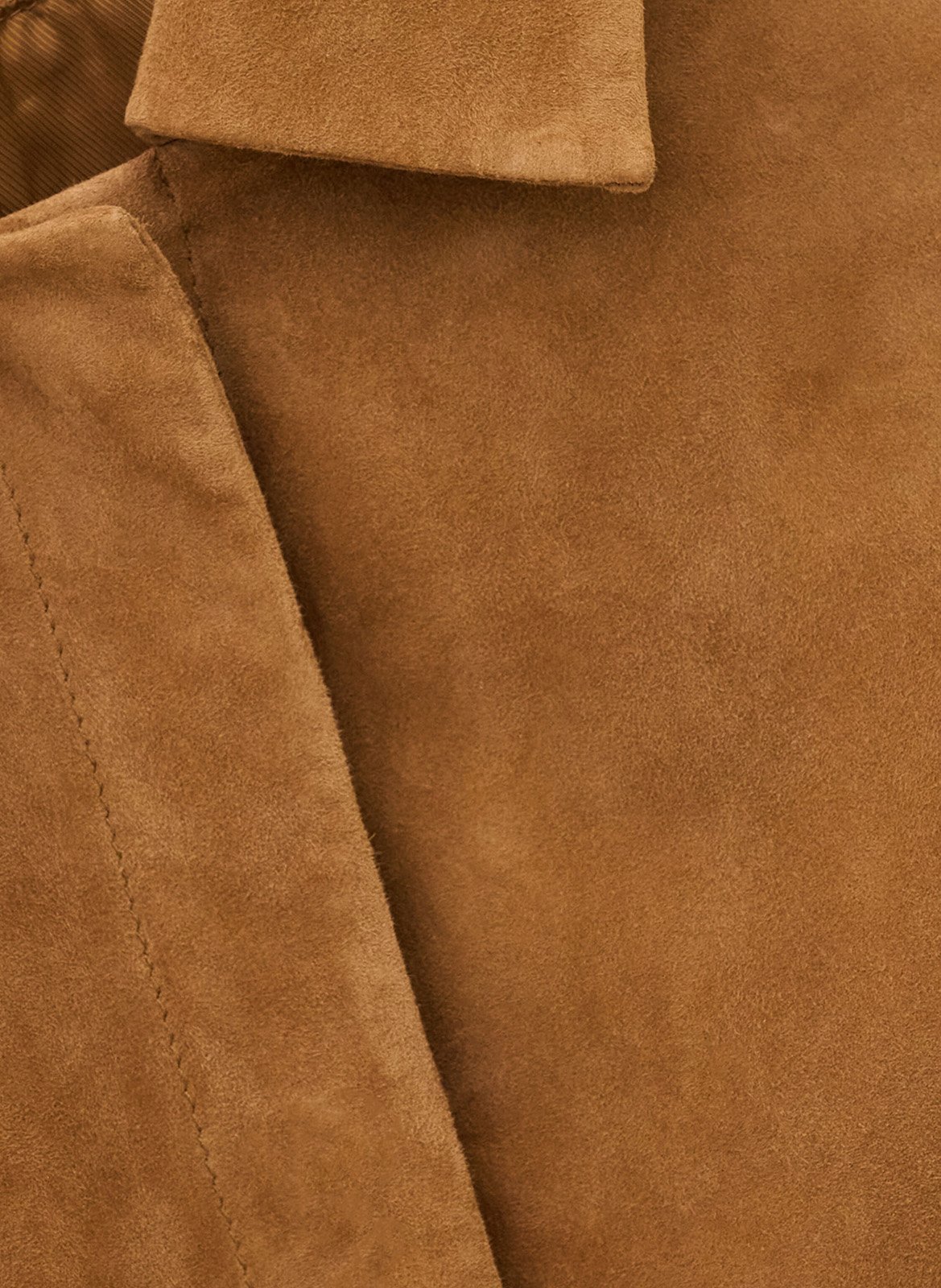 Veste courte cintrée en cuir manita BA&SH Marron