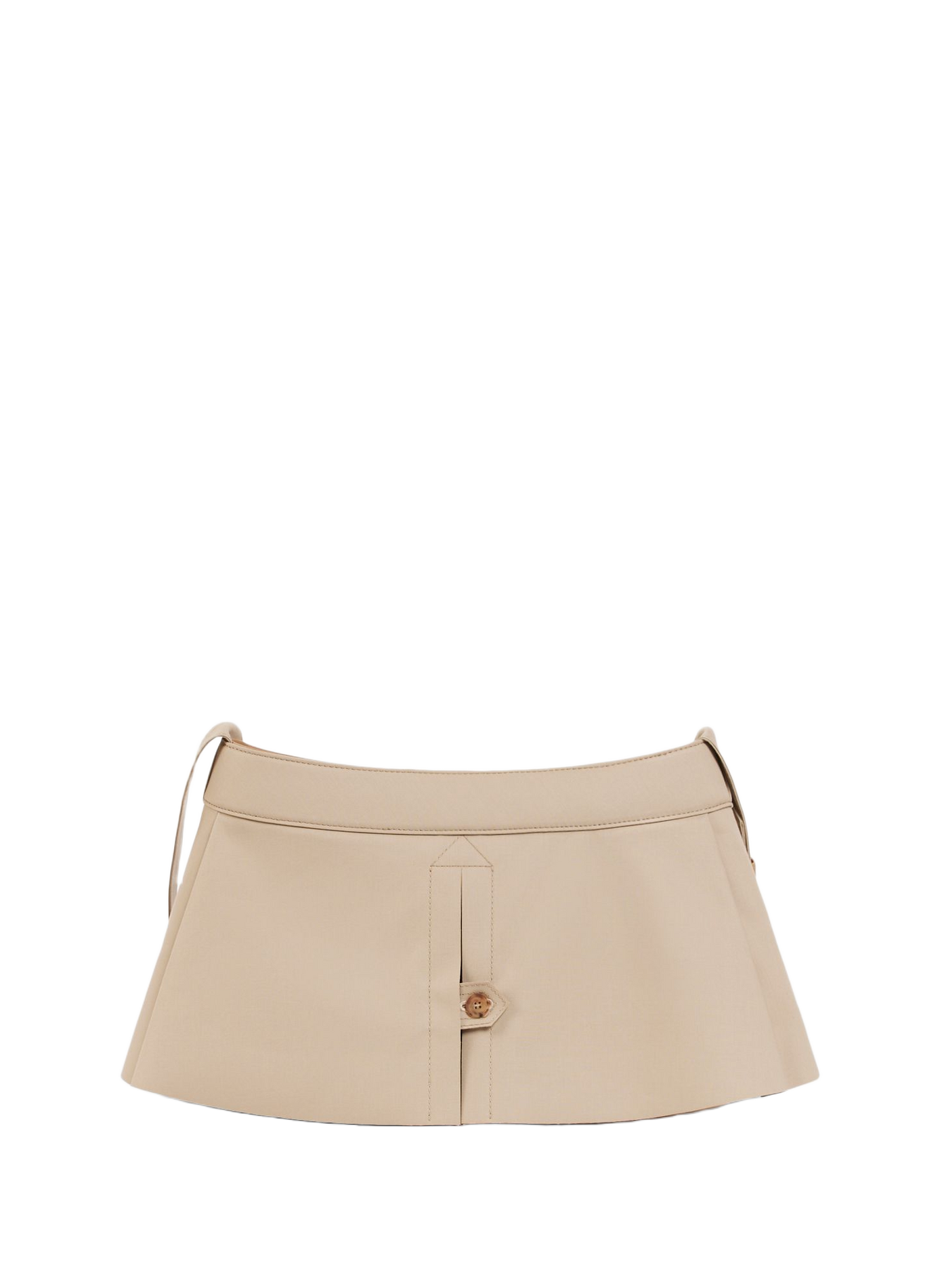 Trench-Schultertasche aus Baumwolle. LACOSTE Beige