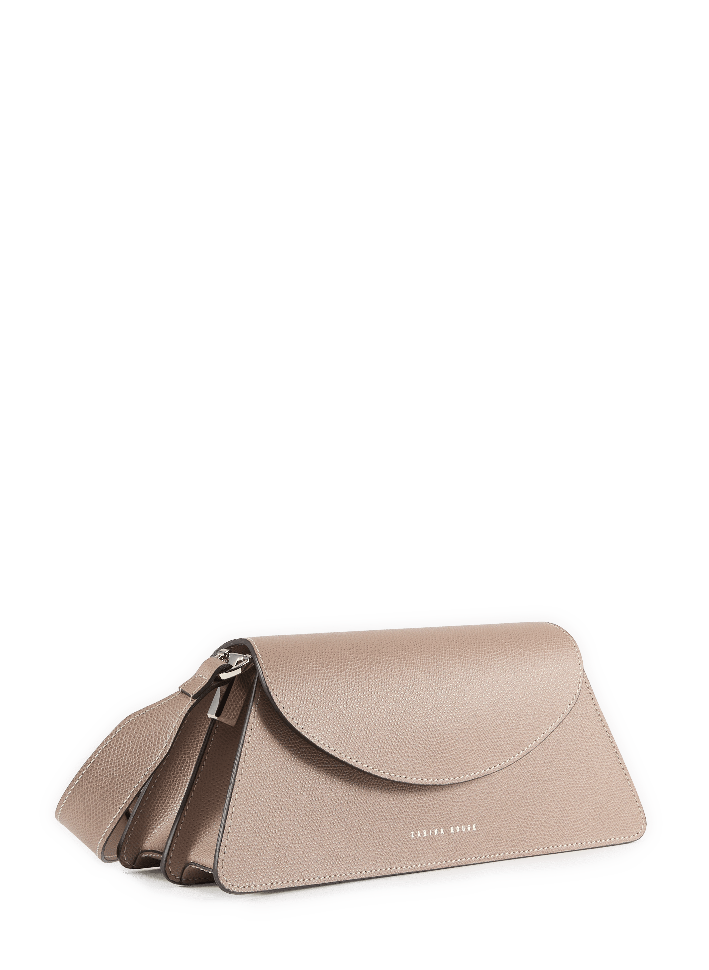 Rosie leather crossbody bag ZARINA ROUGE Beige
