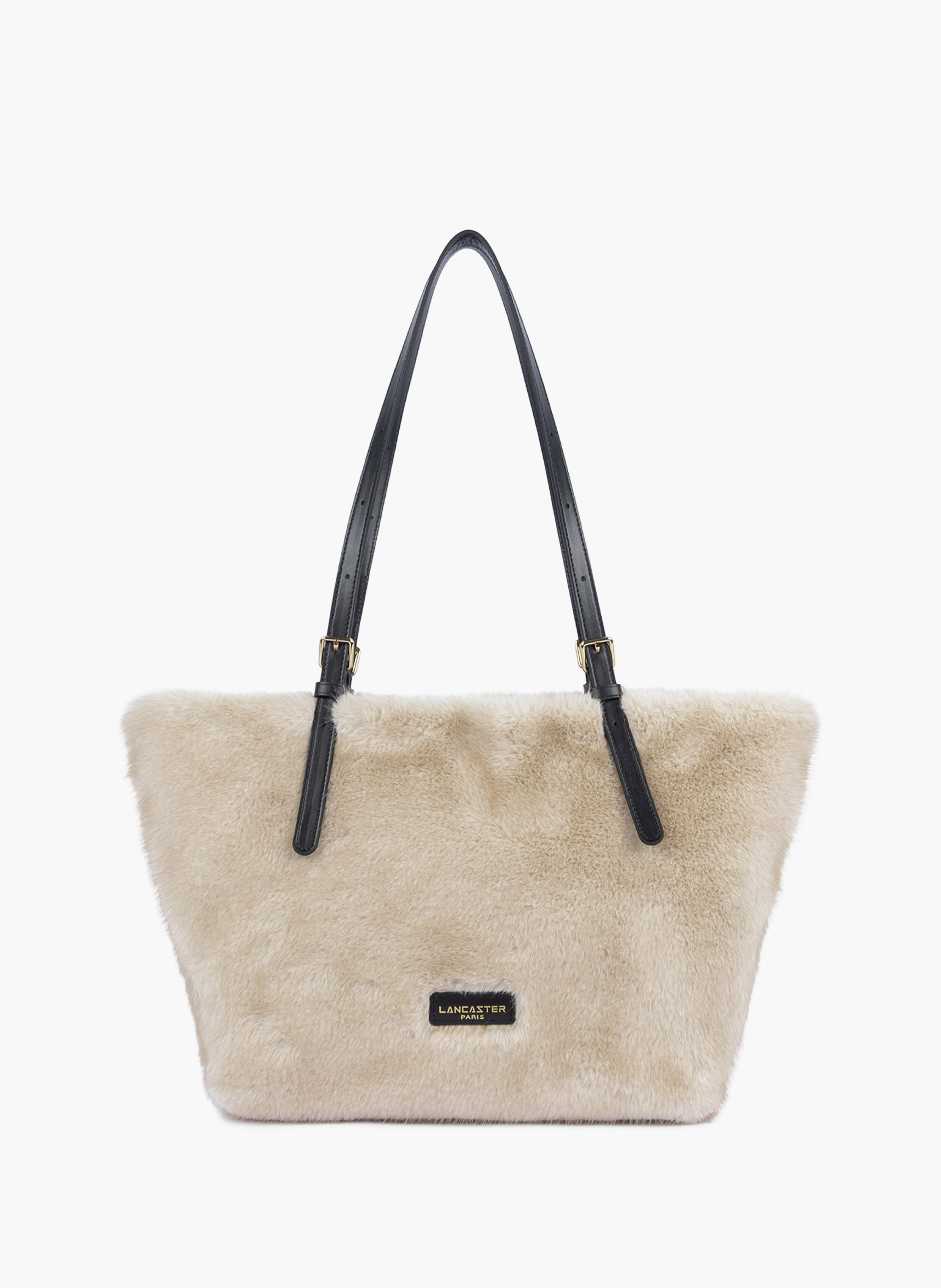Sac cabas épaule - moumoute LANCASTER Blanc