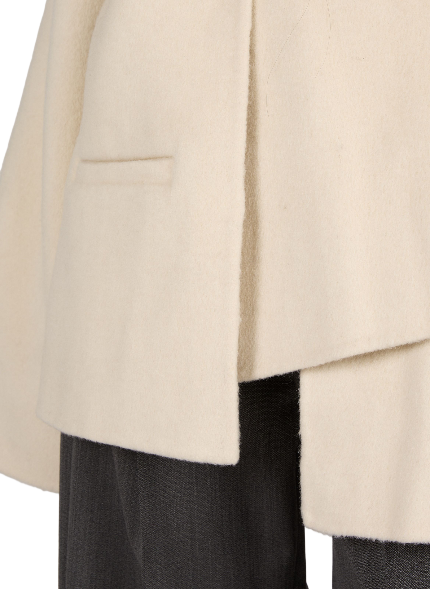 Short Astra coat in wool, alpaca and silk VIKTORIA CHAN Beige