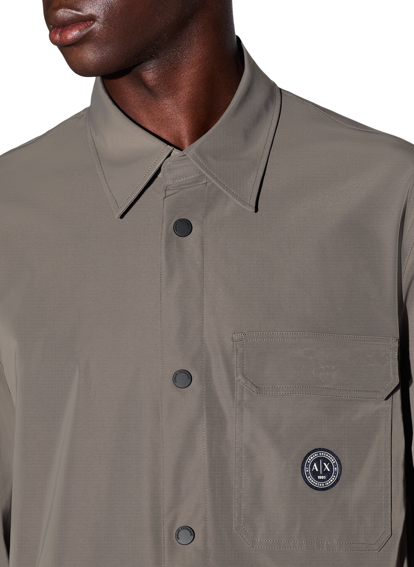 Straight logo shirt ARMANI EXCHANGE Beige