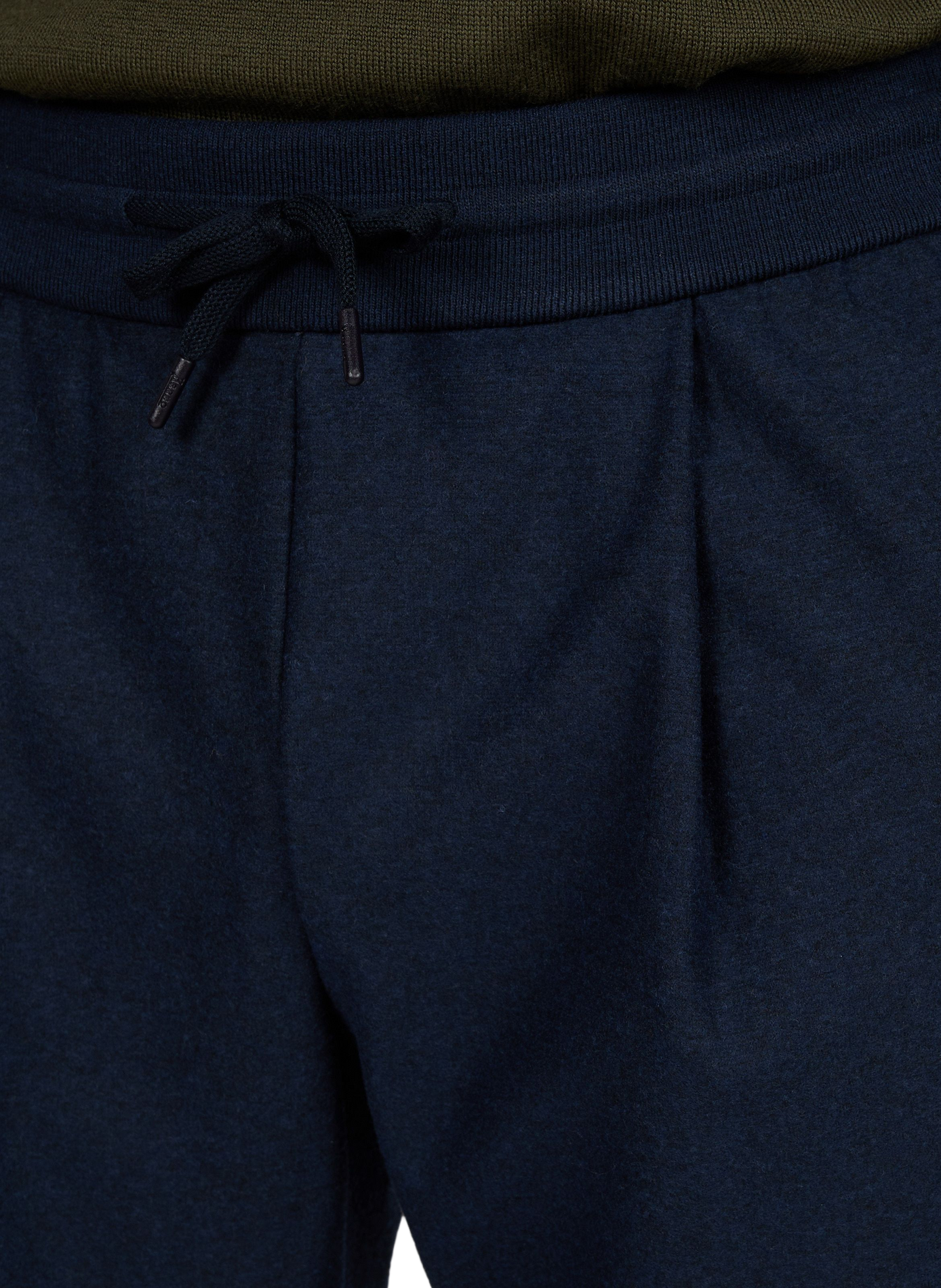 Solid straight sweatpants HERNO Blue