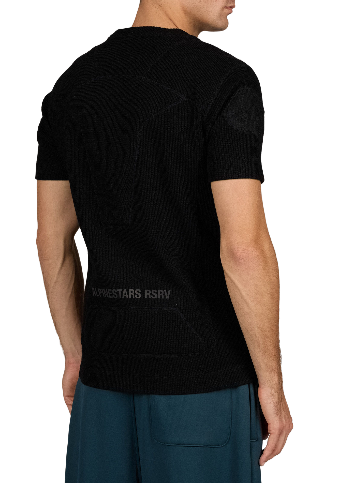 Relaxed-fit ribbed crew-neck T-shirt JUUN.J Black