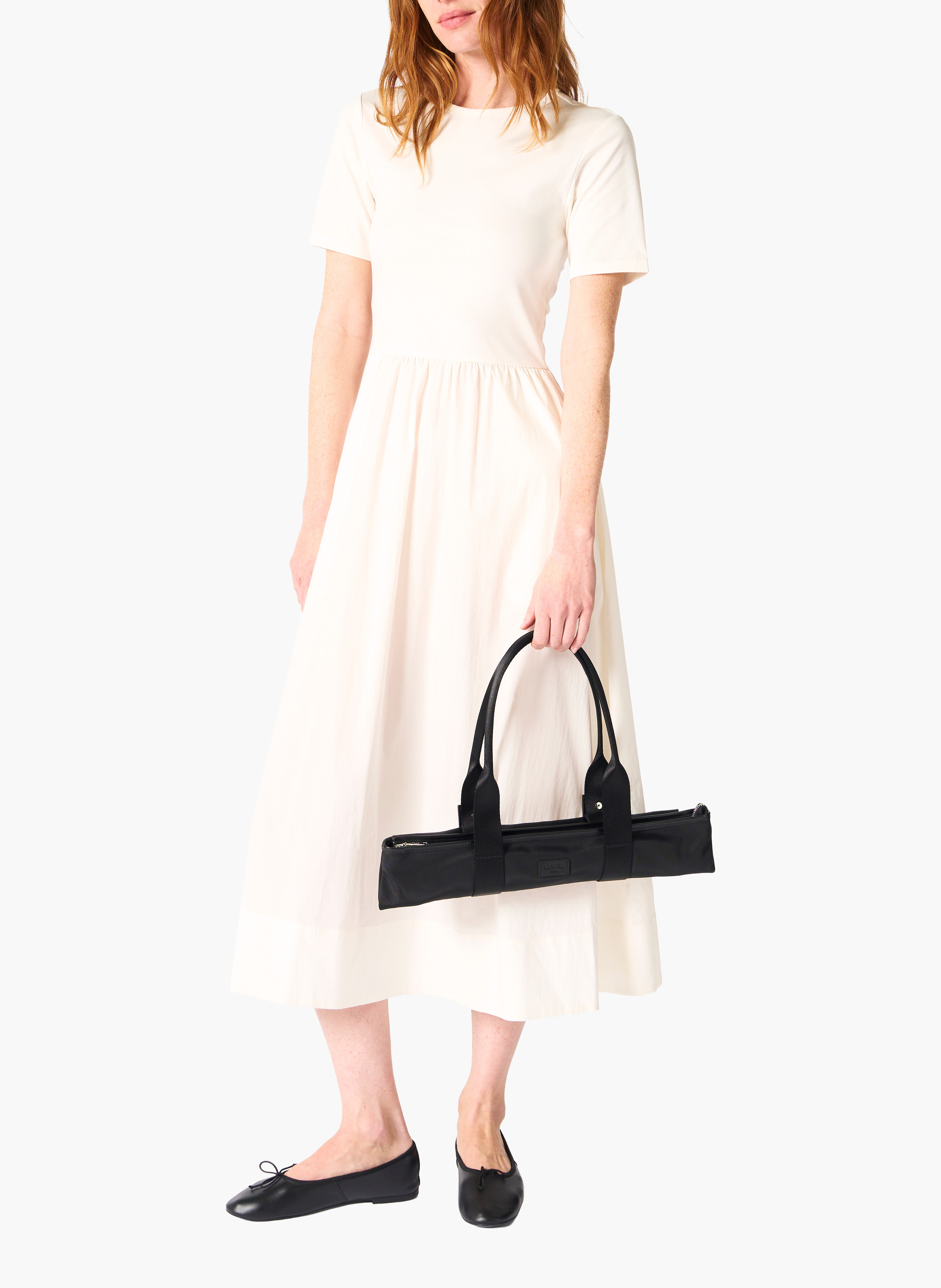 Sac cabas zippé m mistral rollable de lancel en nylon LANCEL Noir