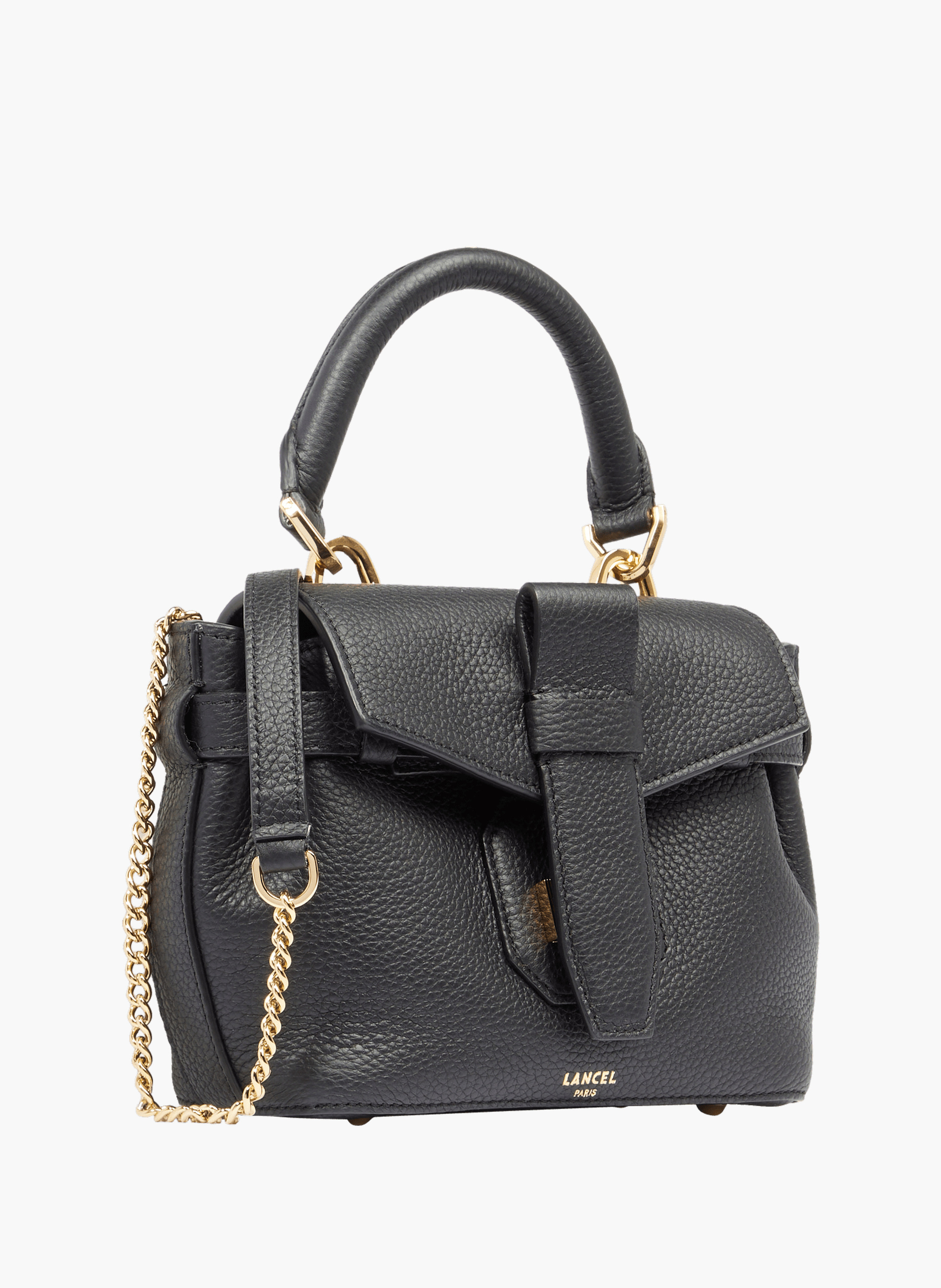 Lancel charlie mini leather handbag | Black LANCEL Women