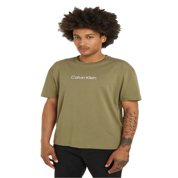 Calvin Klein Logo T-shirt In Green