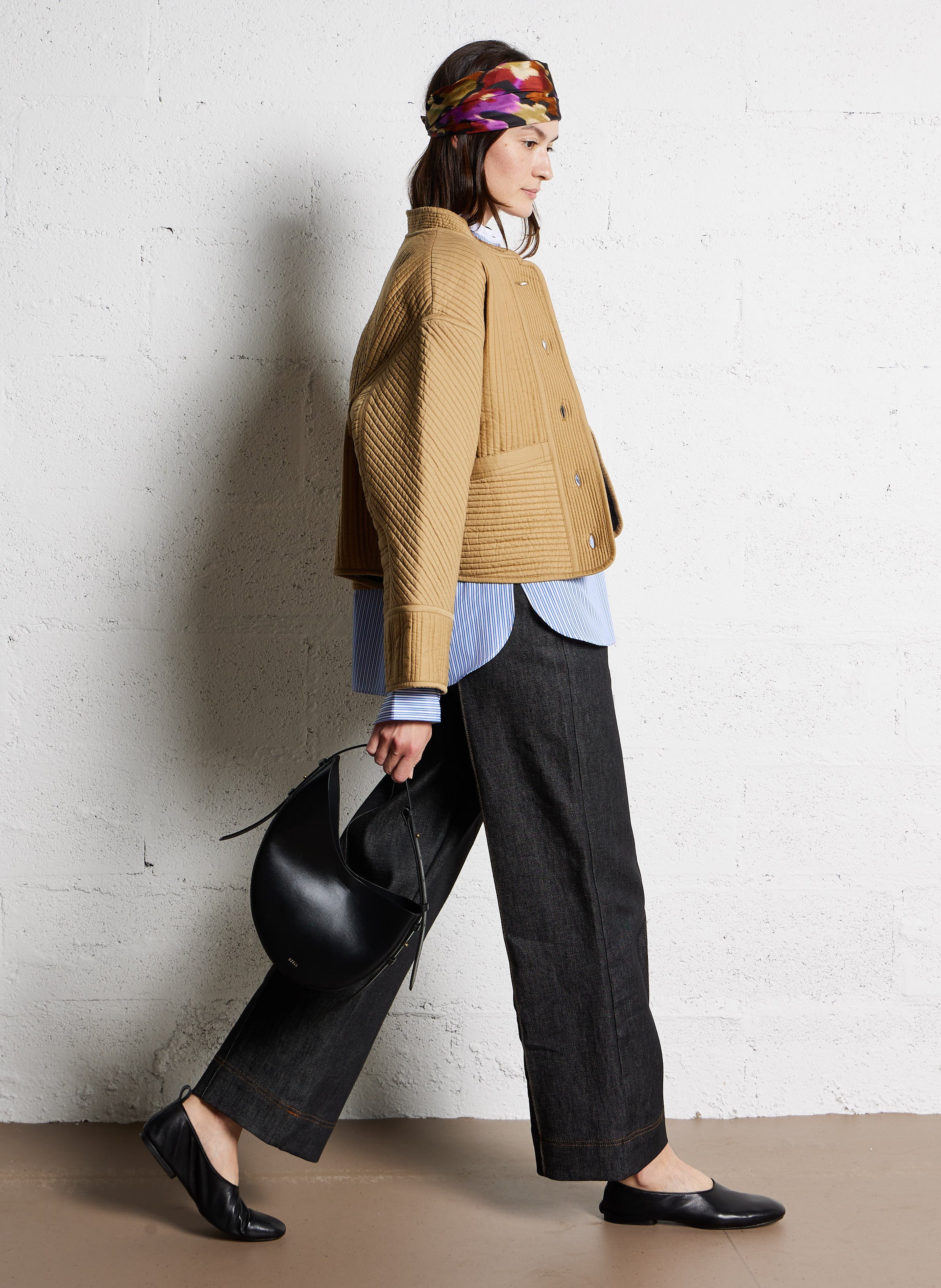 Jean denim brut en coton bio mélangé harry SOEUR Noir