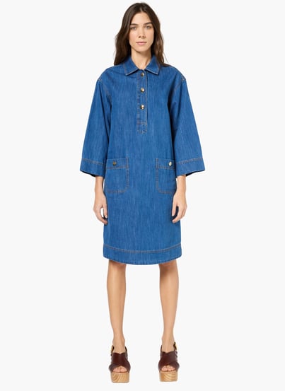 Robe Mi-longue Imprimé Fantaisie Bleu Gerard Darel Femme - 2416662-bleu00 Robe Mi-longue Imprimé Fantaisie Bleu Gerard Darel Femme - 2416662-bleu00
