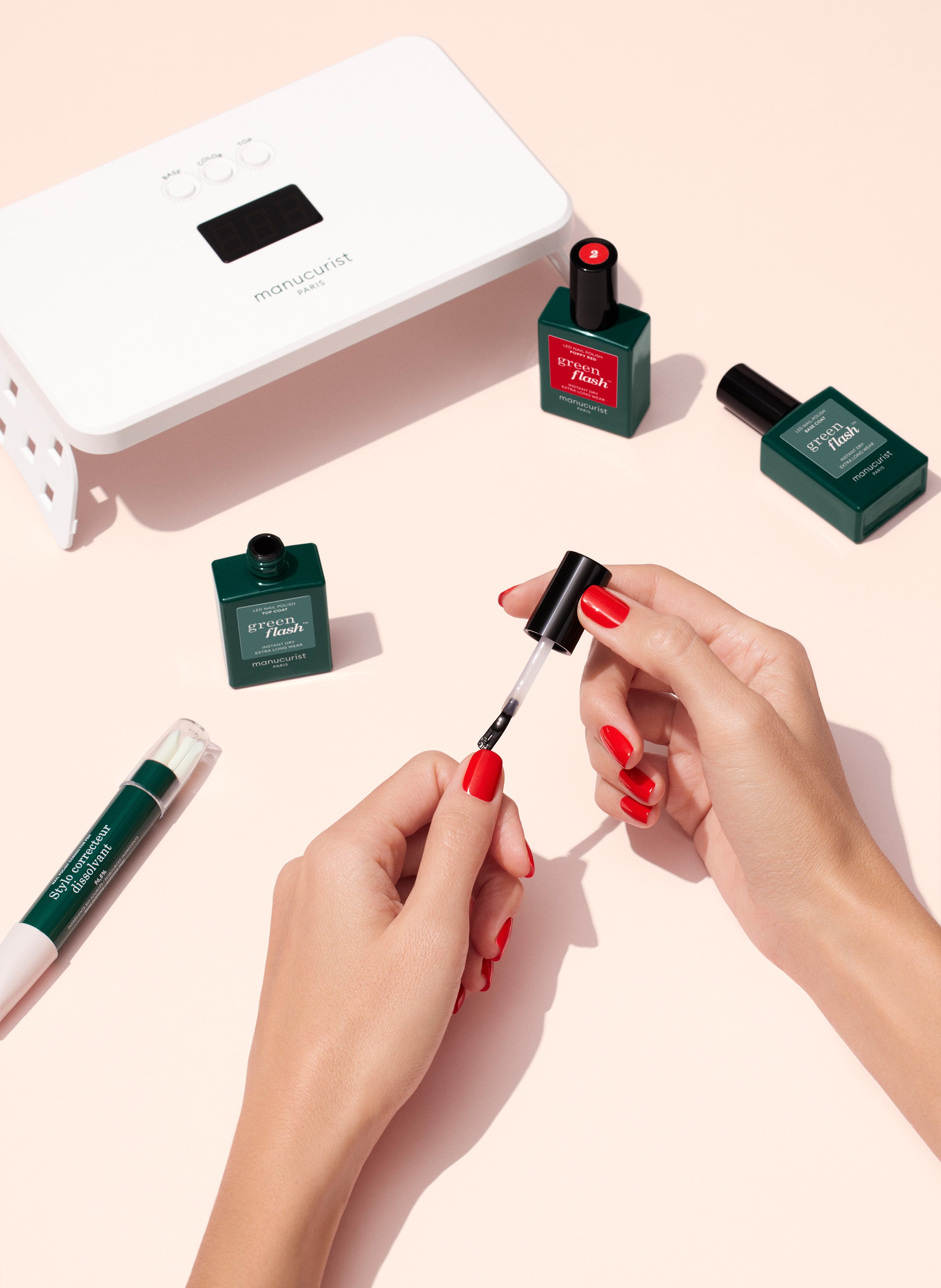 Pro Green Flash Kit - Hortencia &amp; Poppy Red MANUCURIST No color