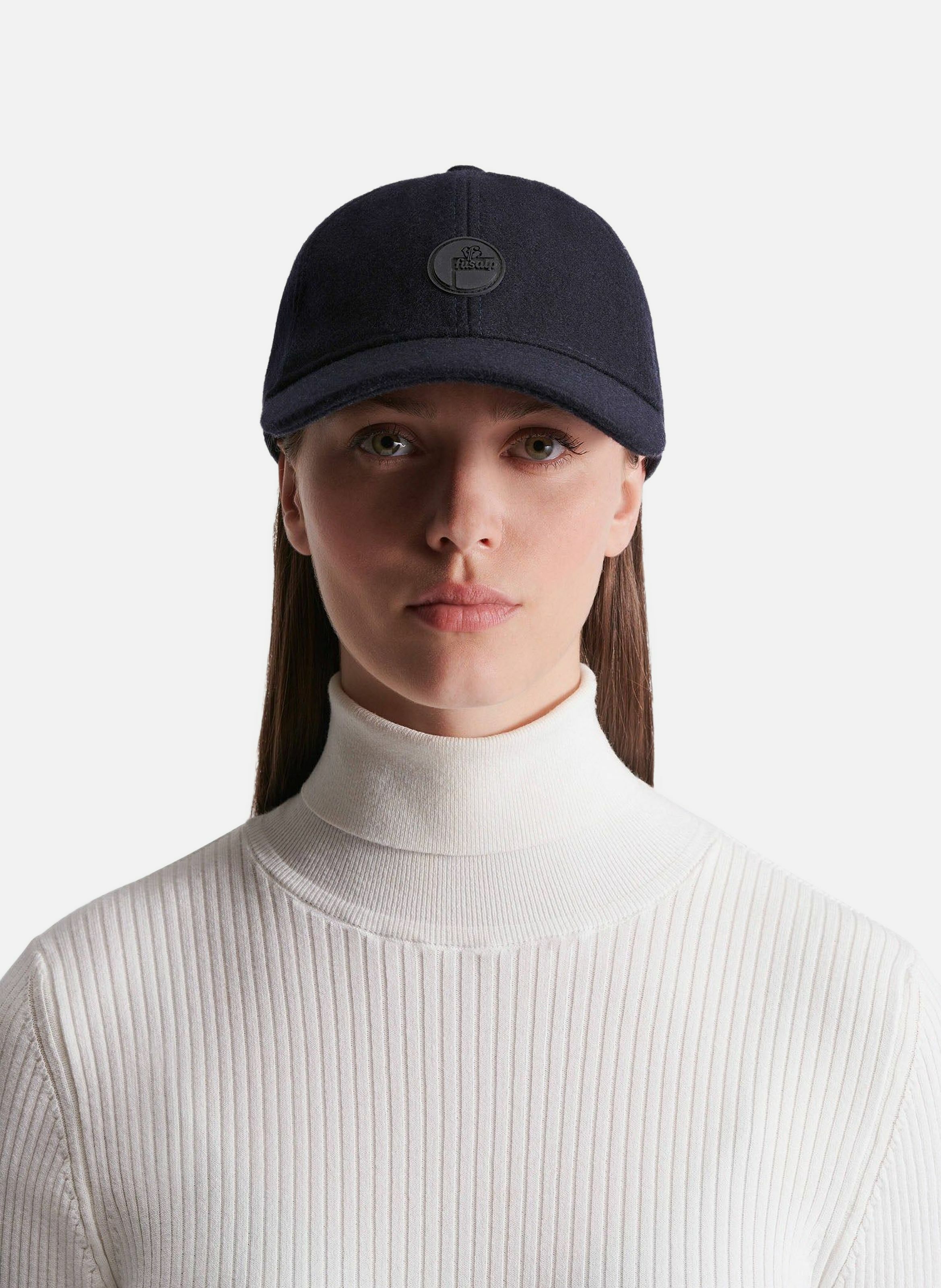 Casquette wool cap laine FUSALP Bleu