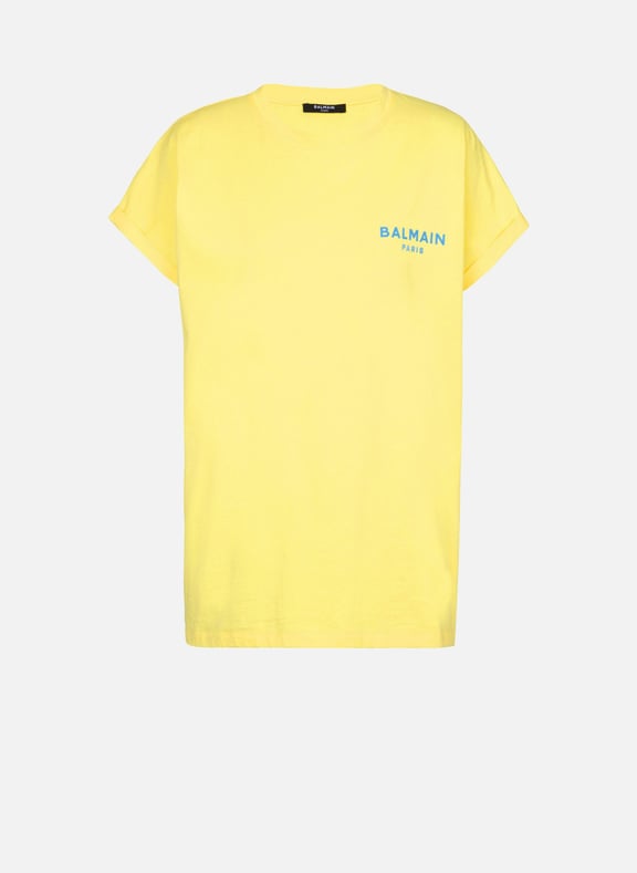 T-shirt floqué balmain paris Jaune by BALMAIN BALMAIN T-shirt floqué balmain paris Jaune