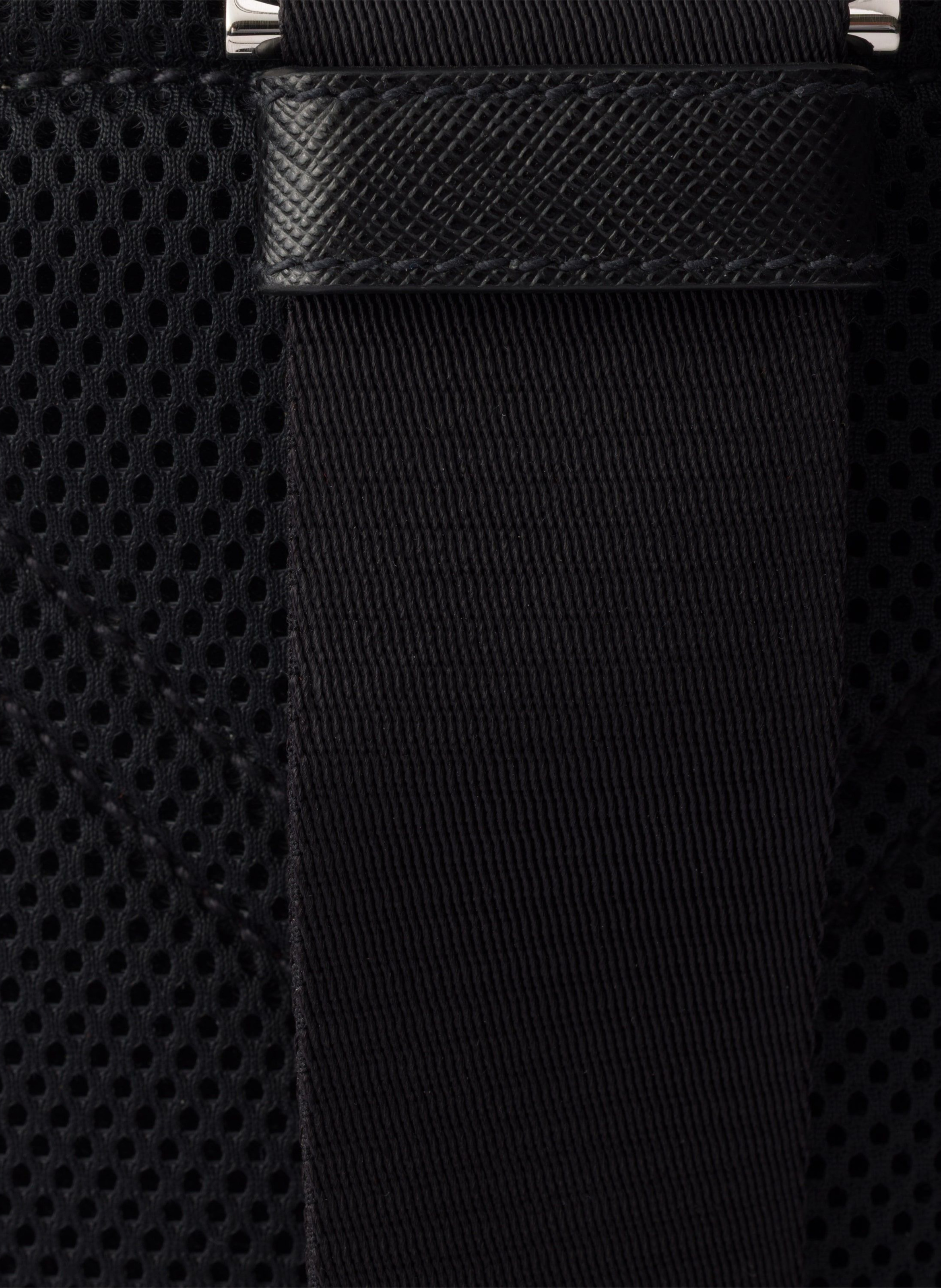 Sac à dos en re-nylon et cuir saffiano PRADA Vert