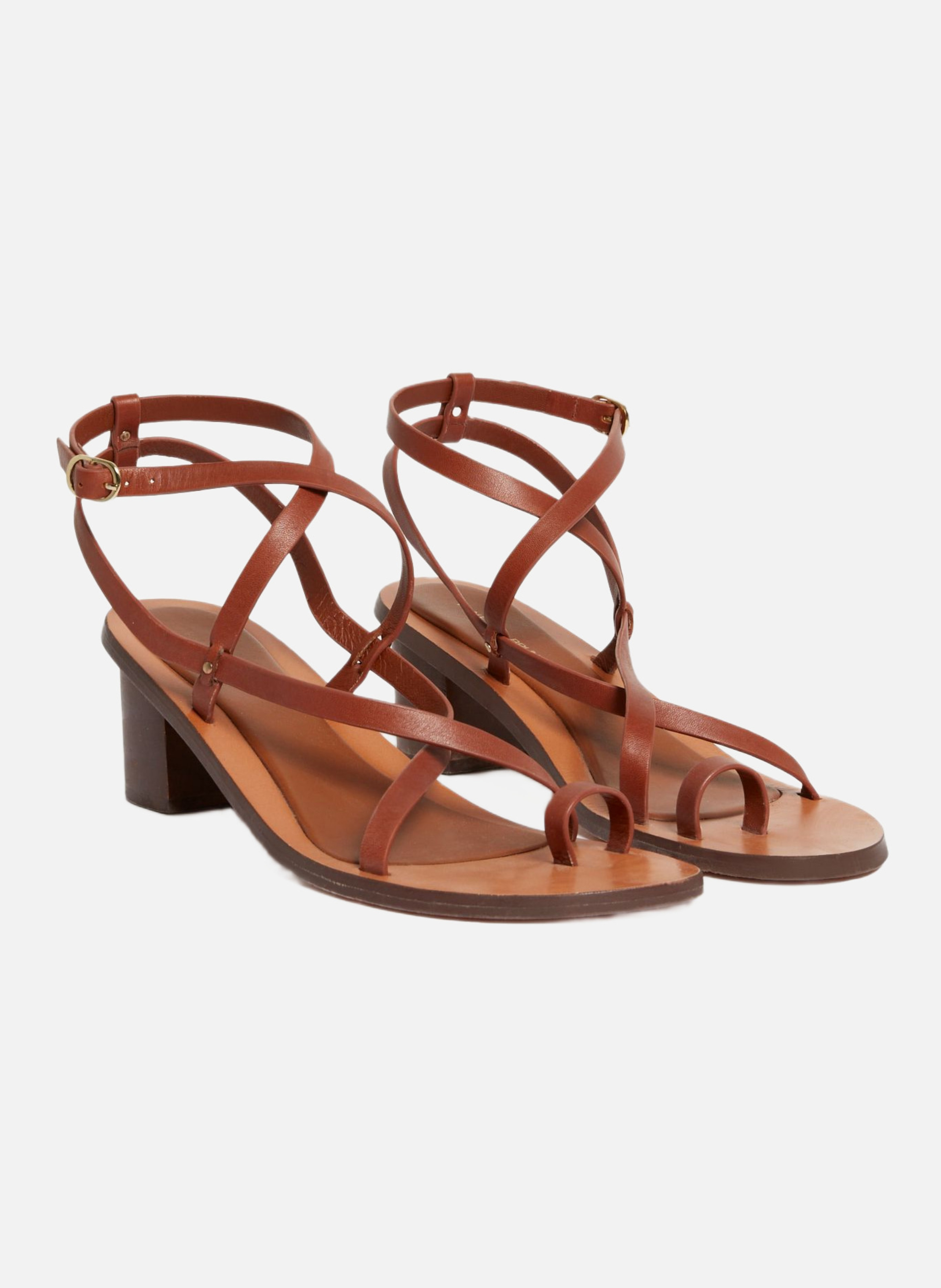 Sandales a talons VANESSA BRUNO Marron