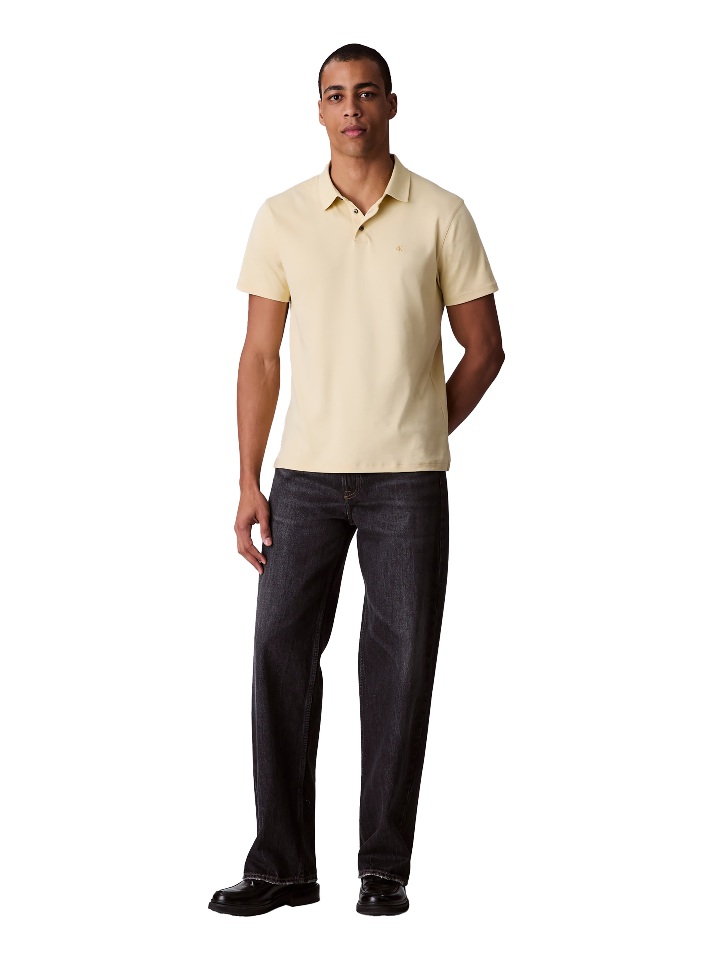 Polo en coton CALVIN KLEIN Blanc