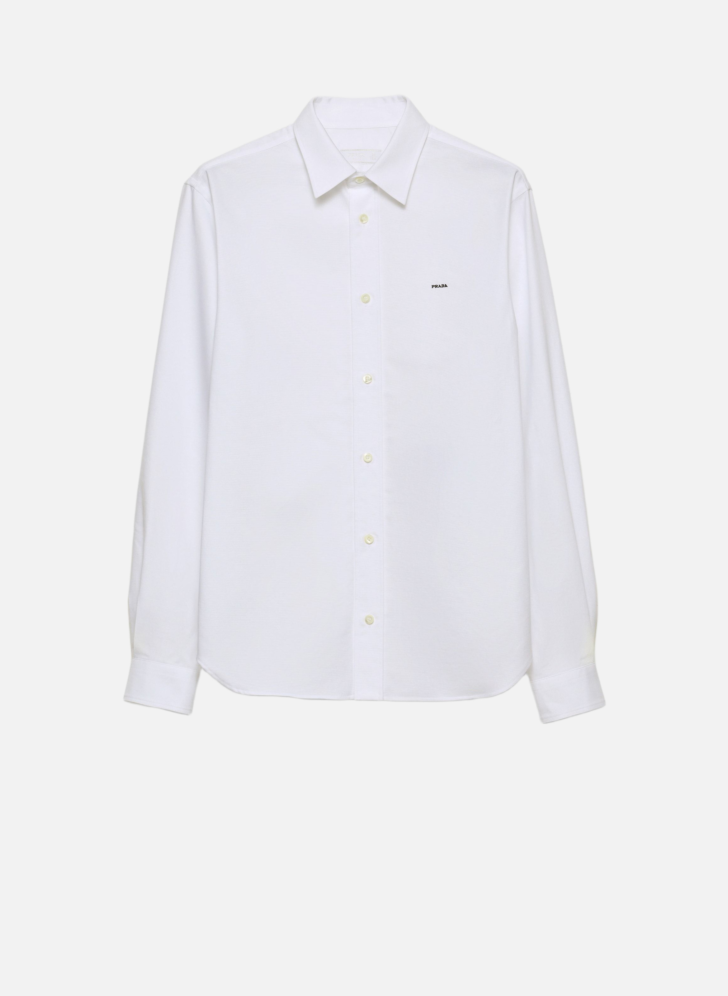 Chemise en coton PRADA Blanc