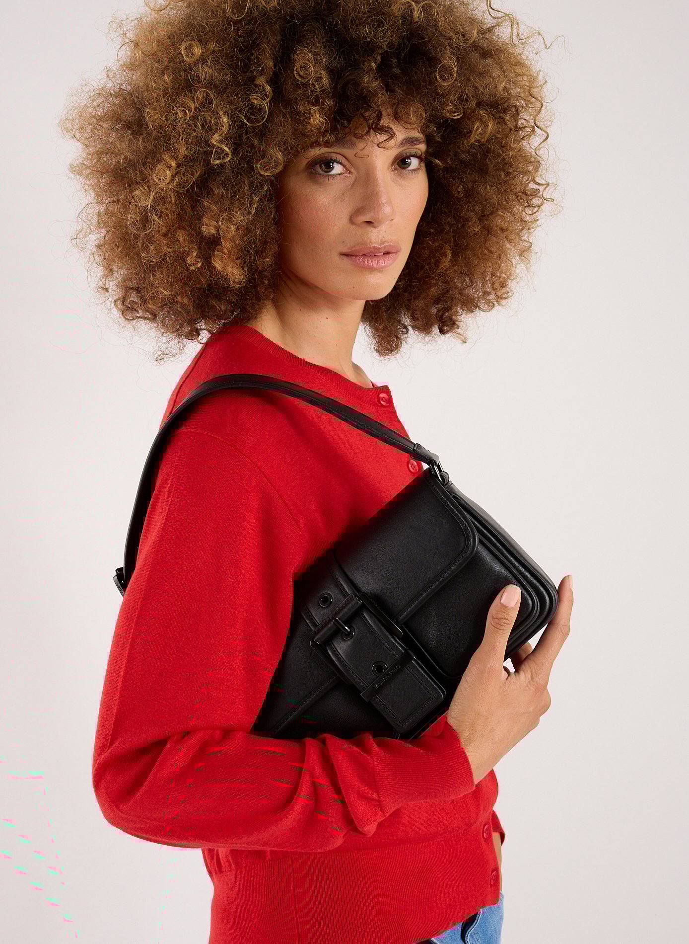 Cleo leather handbag MICHAEL KORS Black