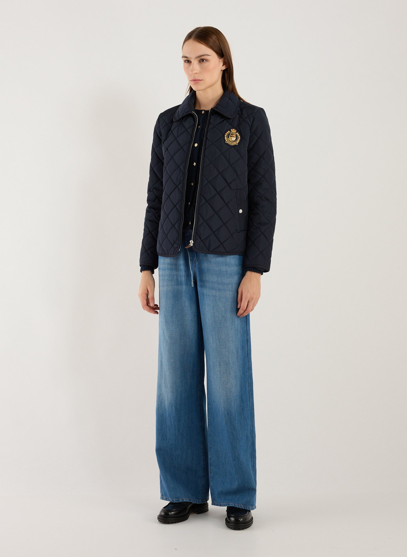 Veste matelassée droite  LAUREN Bleu