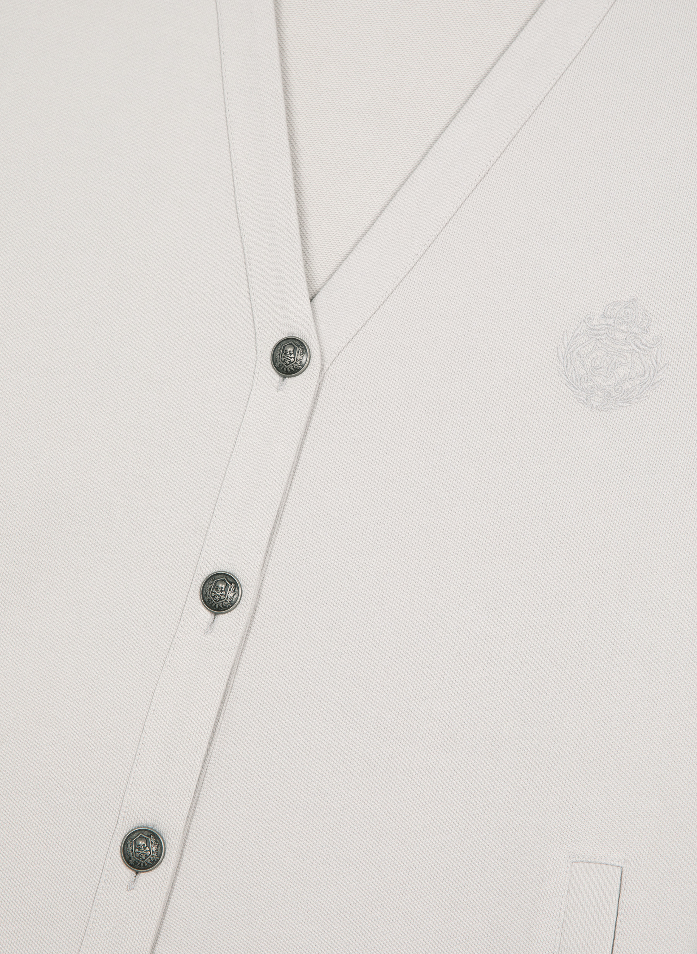 Cardigan boutonné en jersey THE KOOPLES Gris