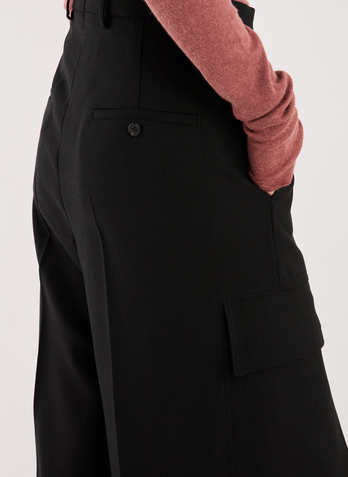 Wool cargo pants RICK OWENS Black