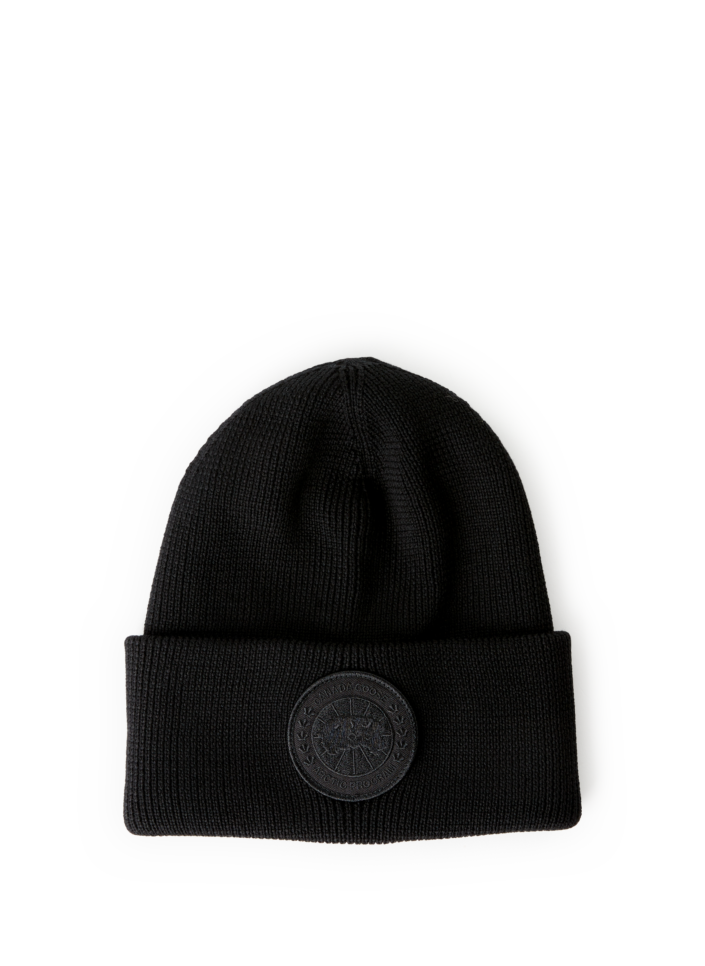 CANADA GOOSE Bonnet en laine mérinos Noir
