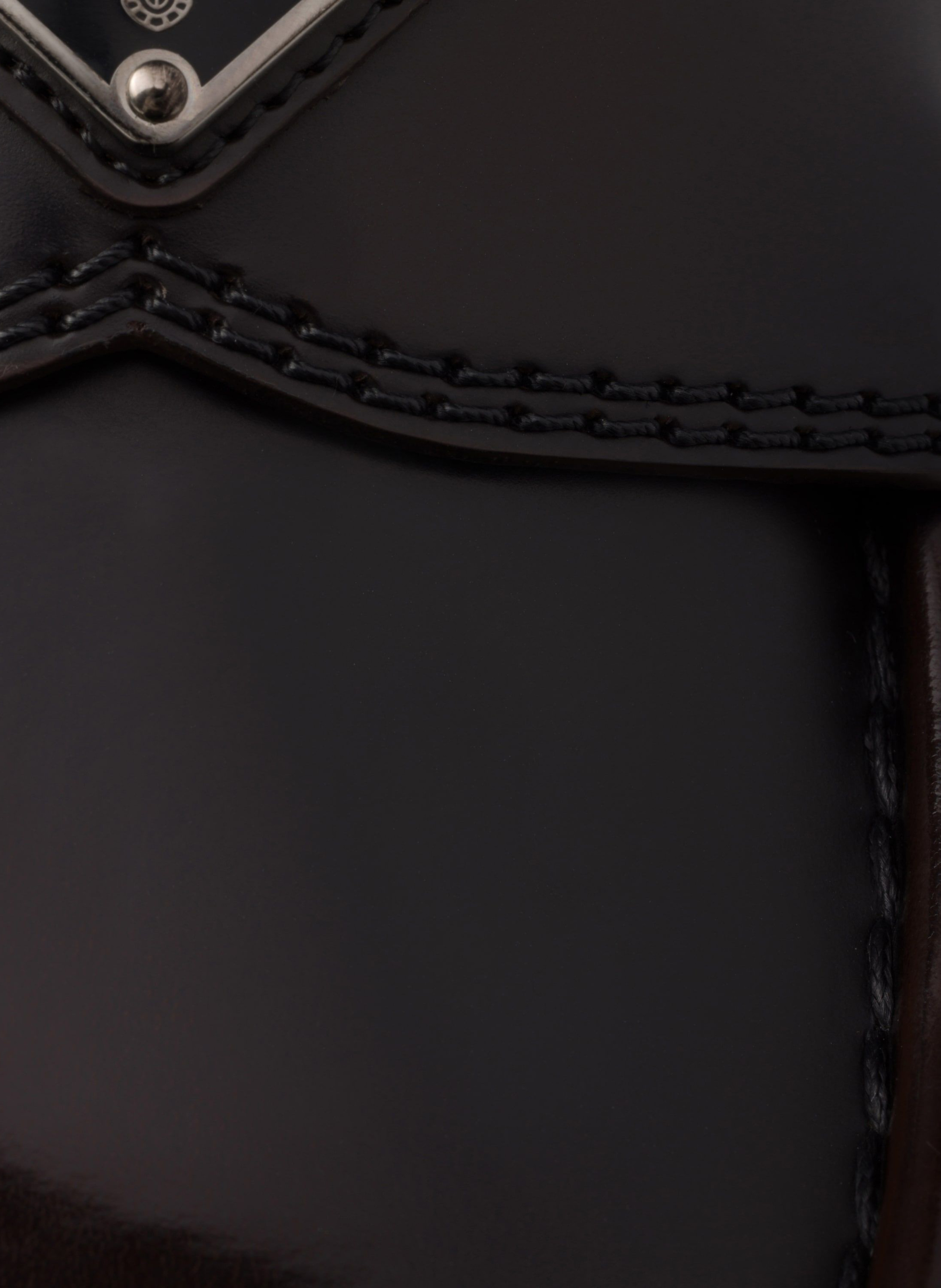 Mocassins chocolate en cuir brossé PRADA Marron