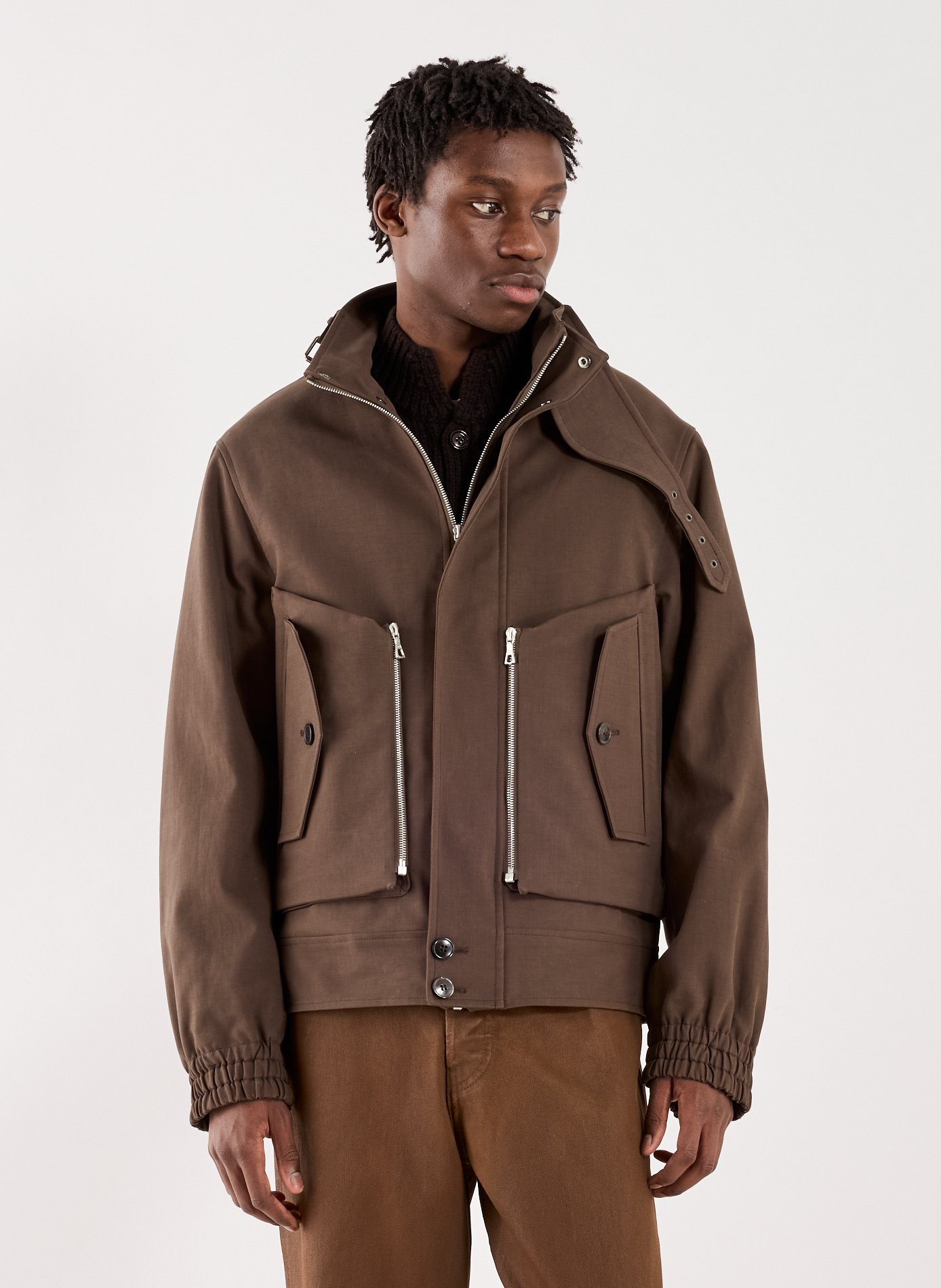 Cotton jacket DRIES VAN NOTEN Brown