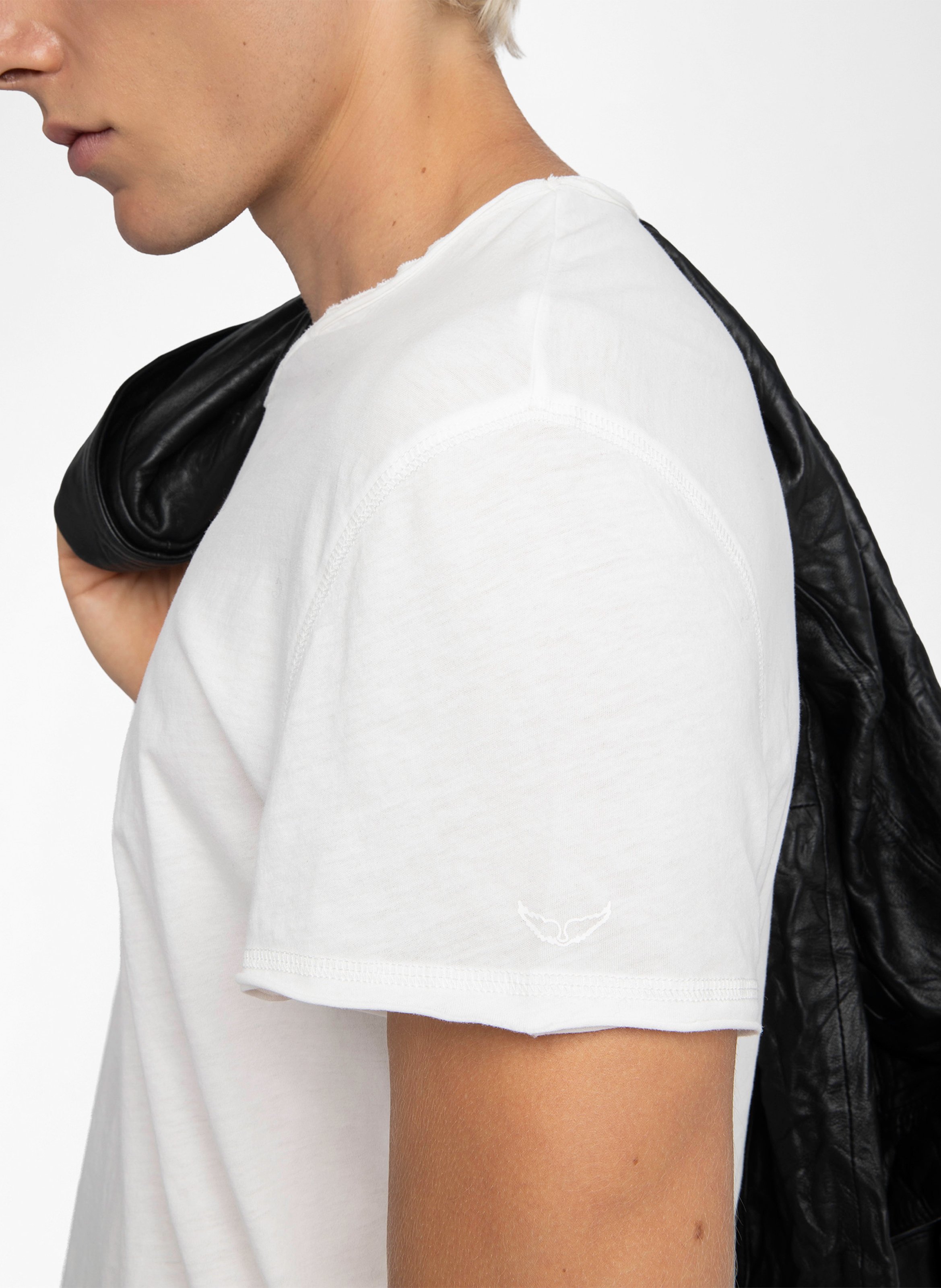 Tee-shirt droit en coton bio monastir ZADIG&VOLTAIRE Blanc