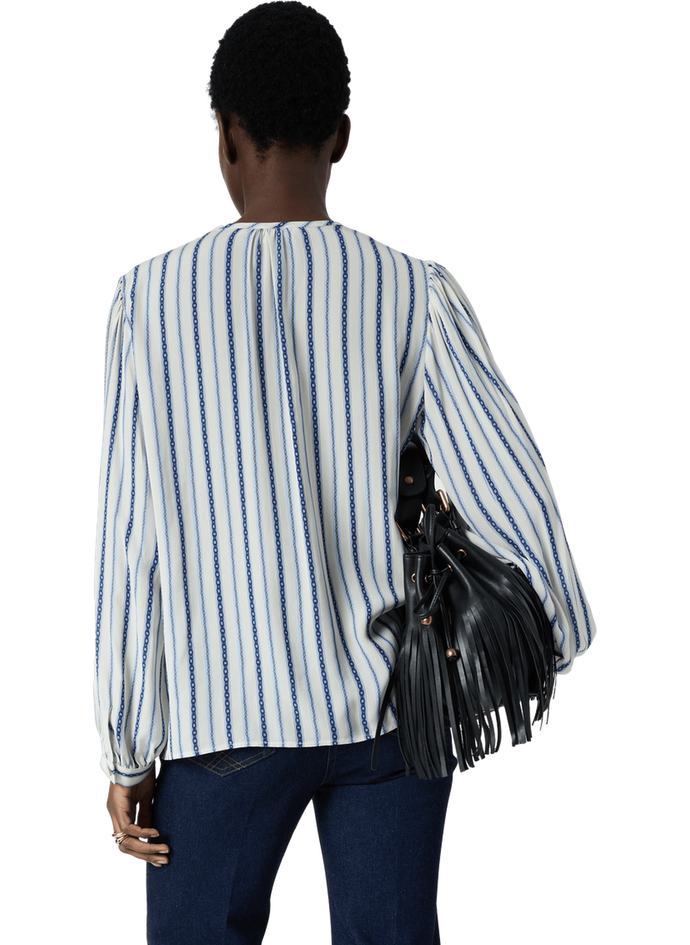 Blouse fluide imprimé chainettes - cammie GERARD DAREL Beige