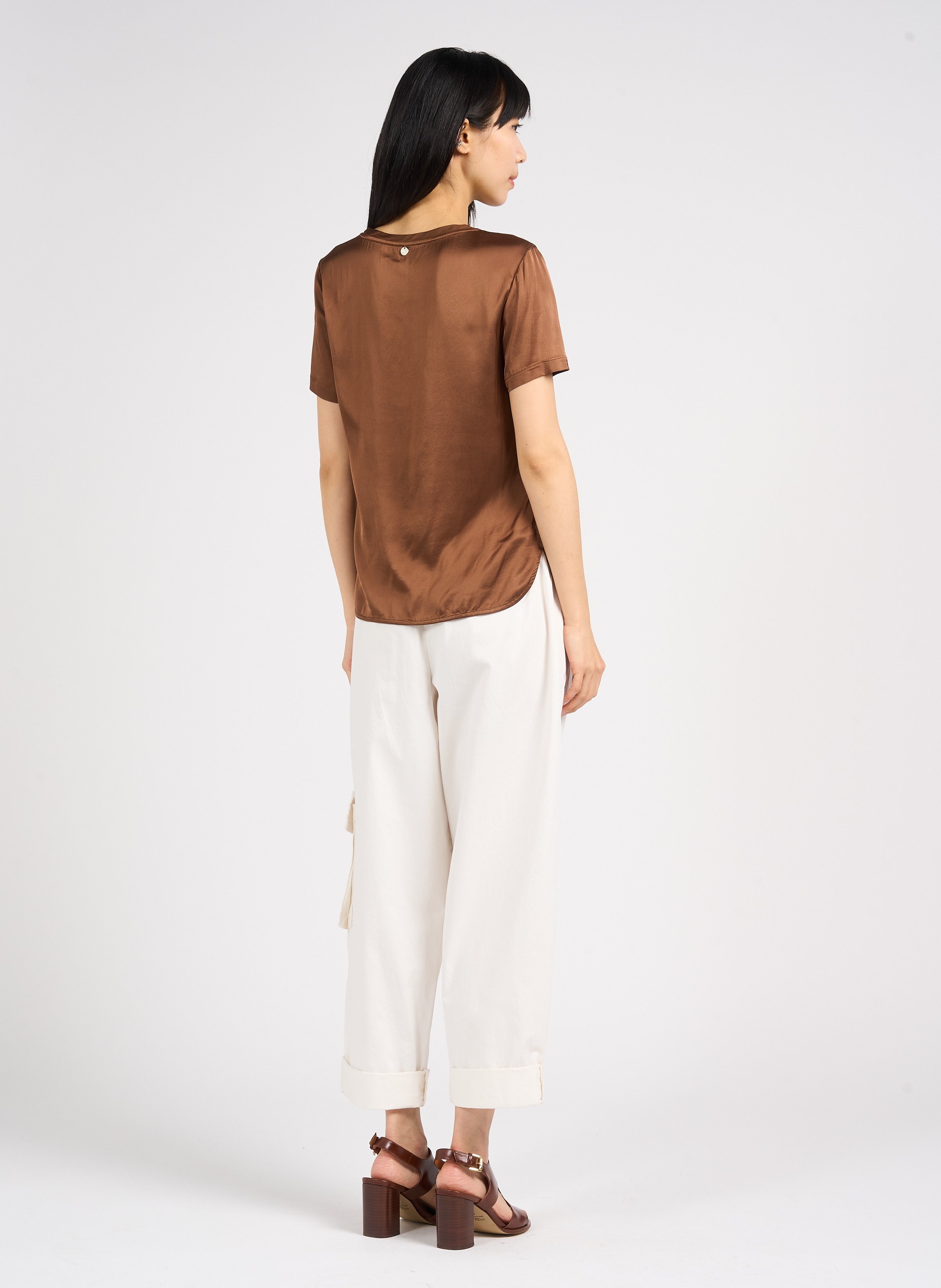 Sandales hautes en cuir Ding JONAK Marron