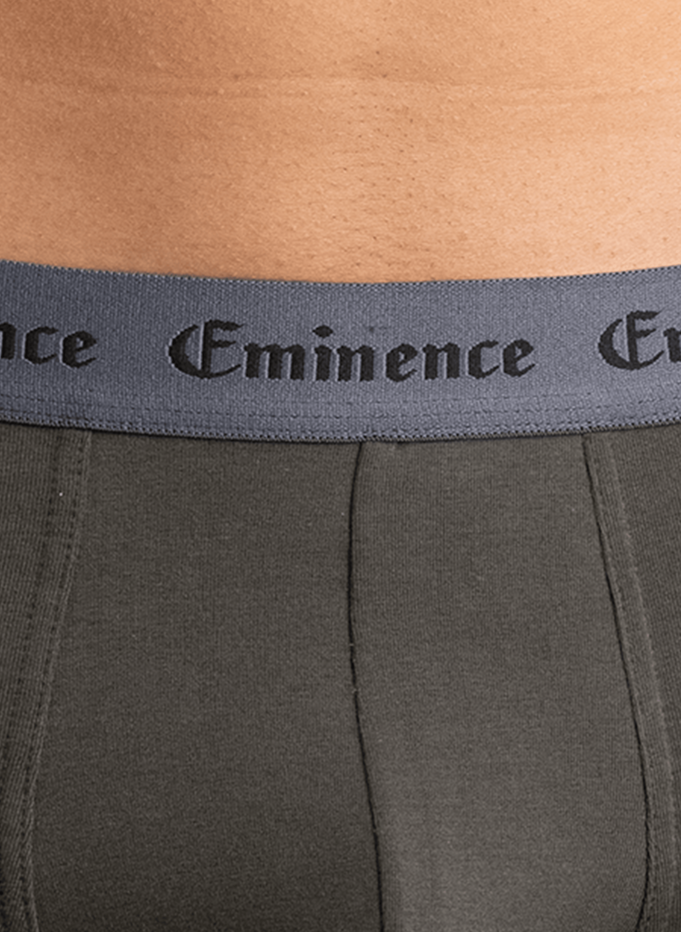 Lot de 3 boxers unis en coton mélangé EMINENCE Multicolore